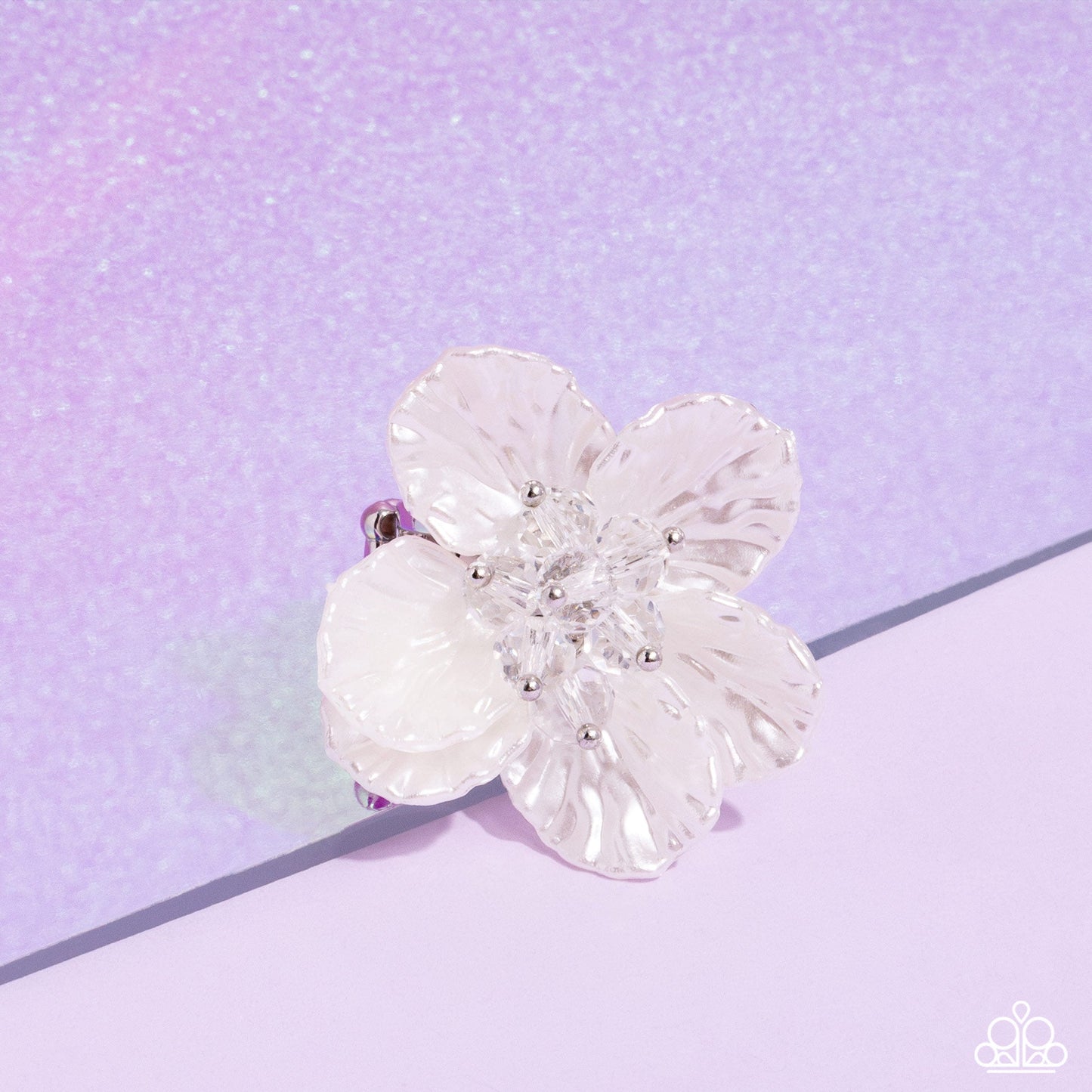 Petal Pact - White Ring | Paparazzi Accessories