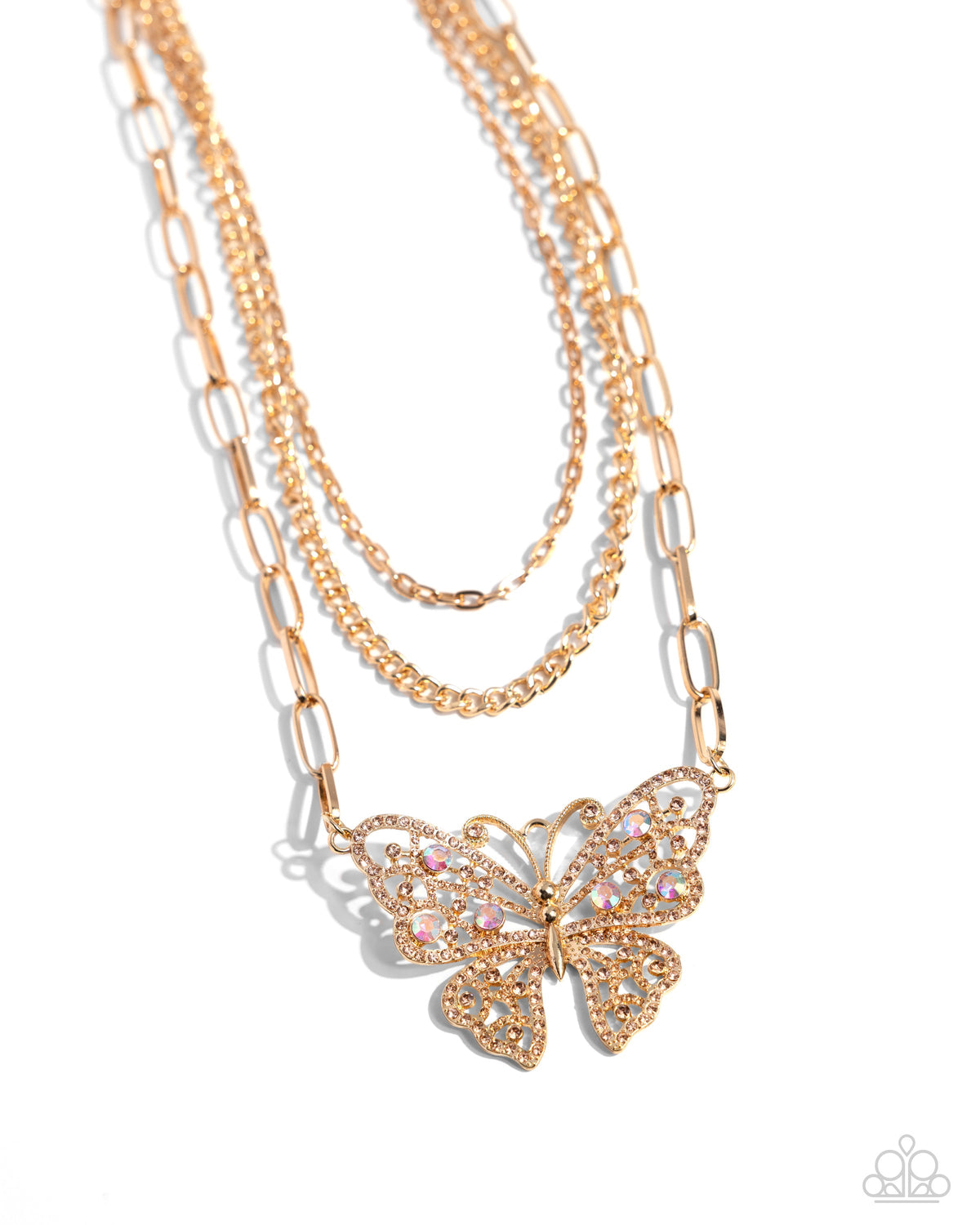 Winged Wonder Necklace - Gold | Paparazzi Accessories