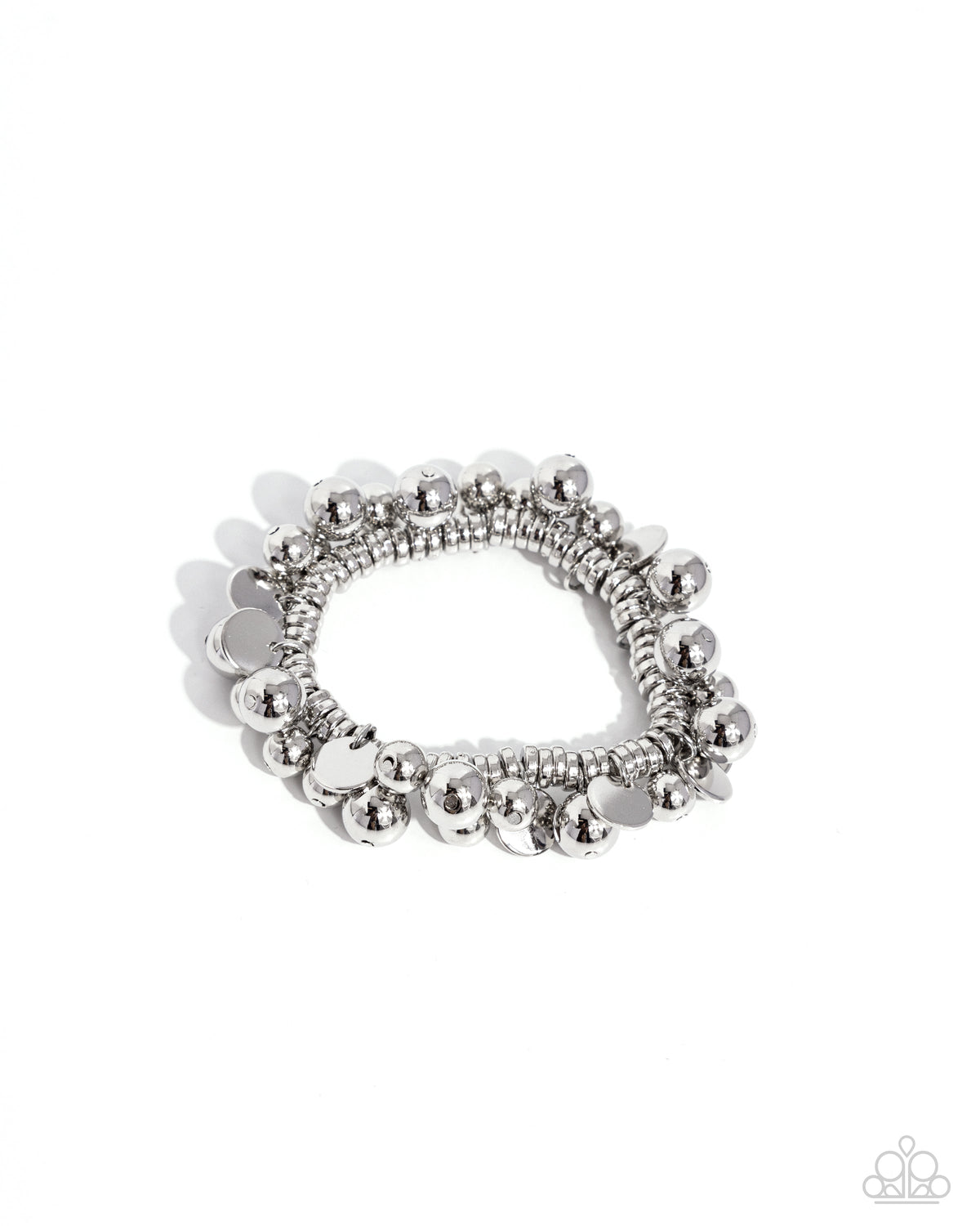 Bauble Beginning - Silver Bracelet | Paparazzi Accessories