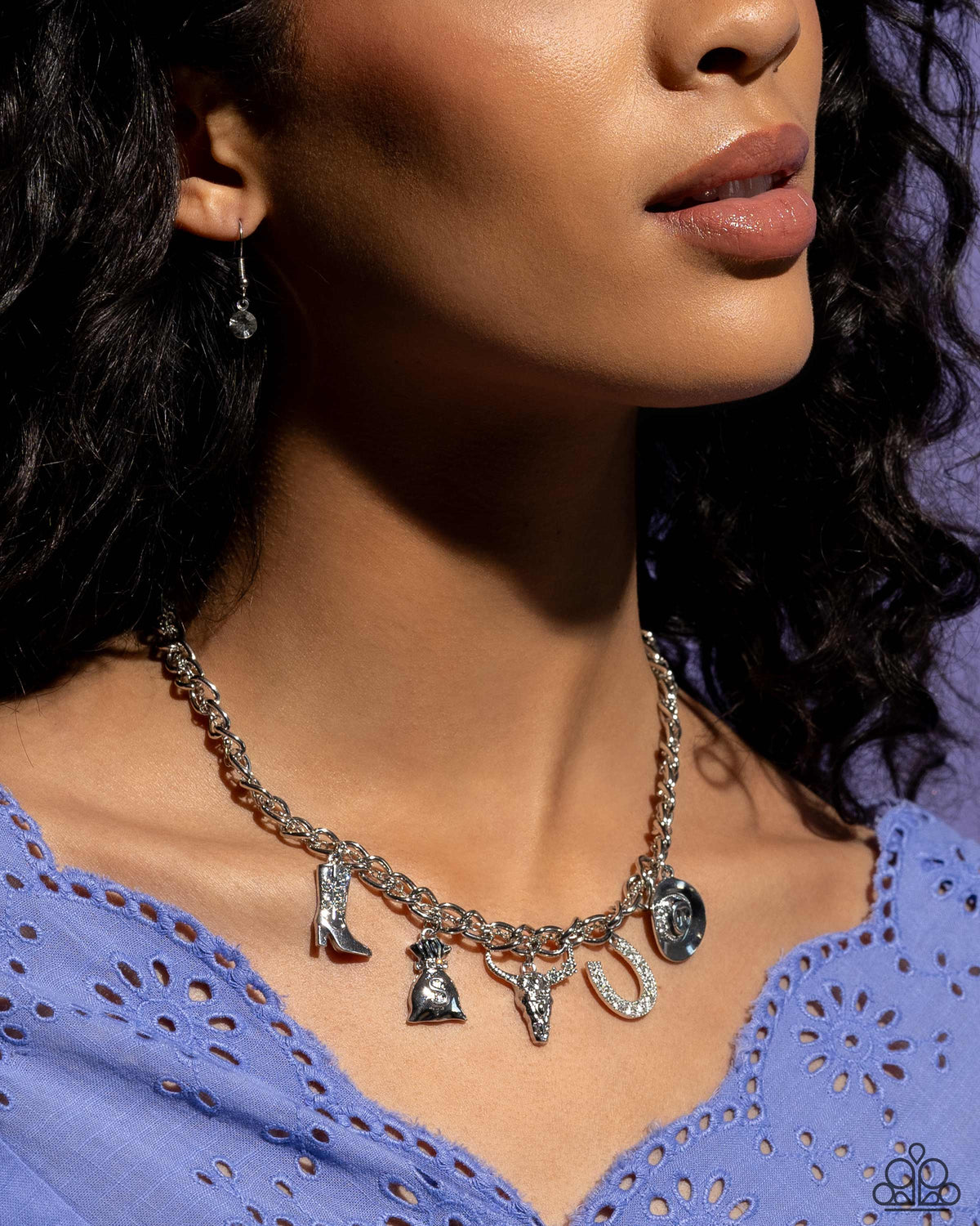 Cowboy Collection - White Necklace | Paparazzi Accessories