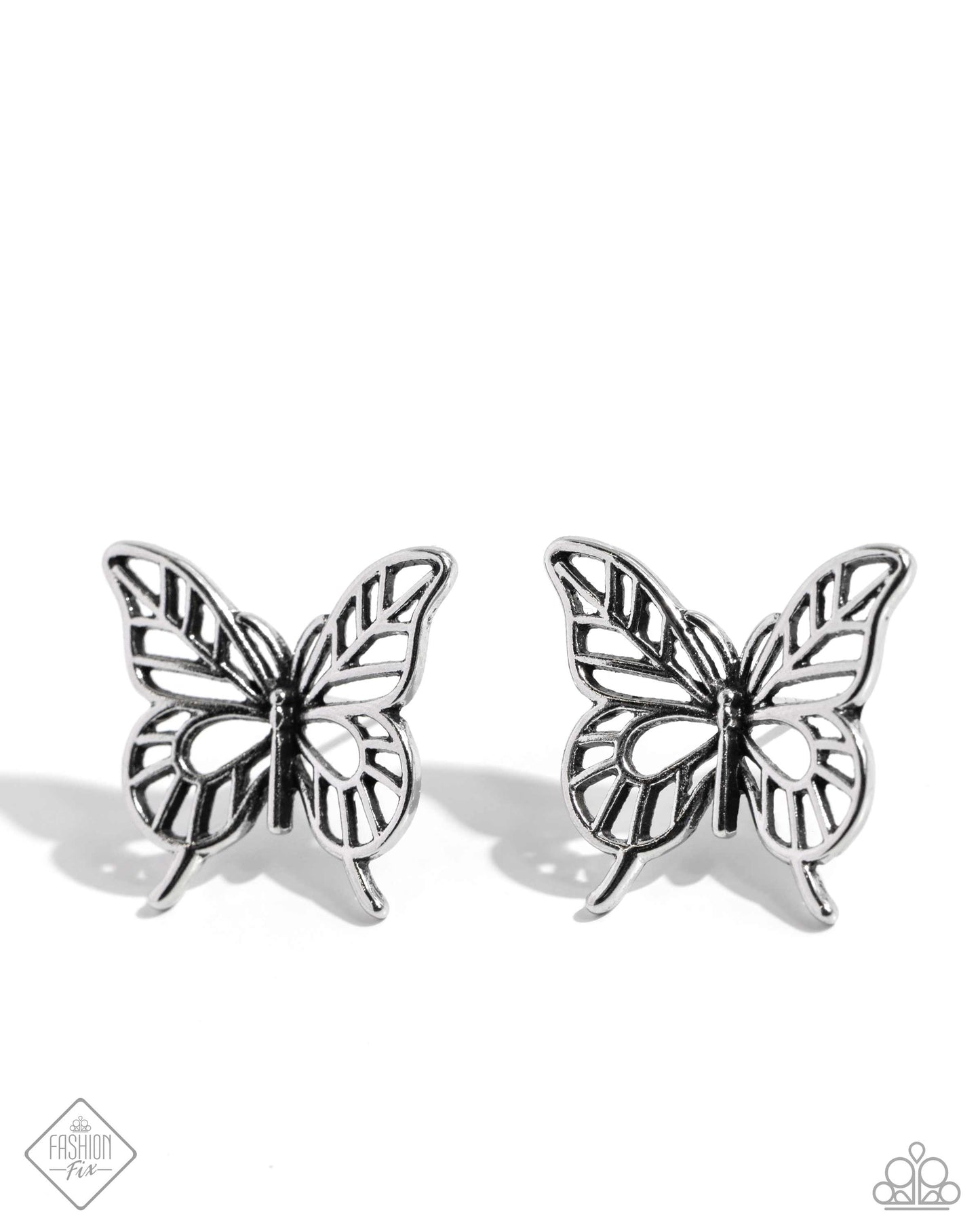 High and FLIGHTY - Silver Earrings | Paparazzi Accessories