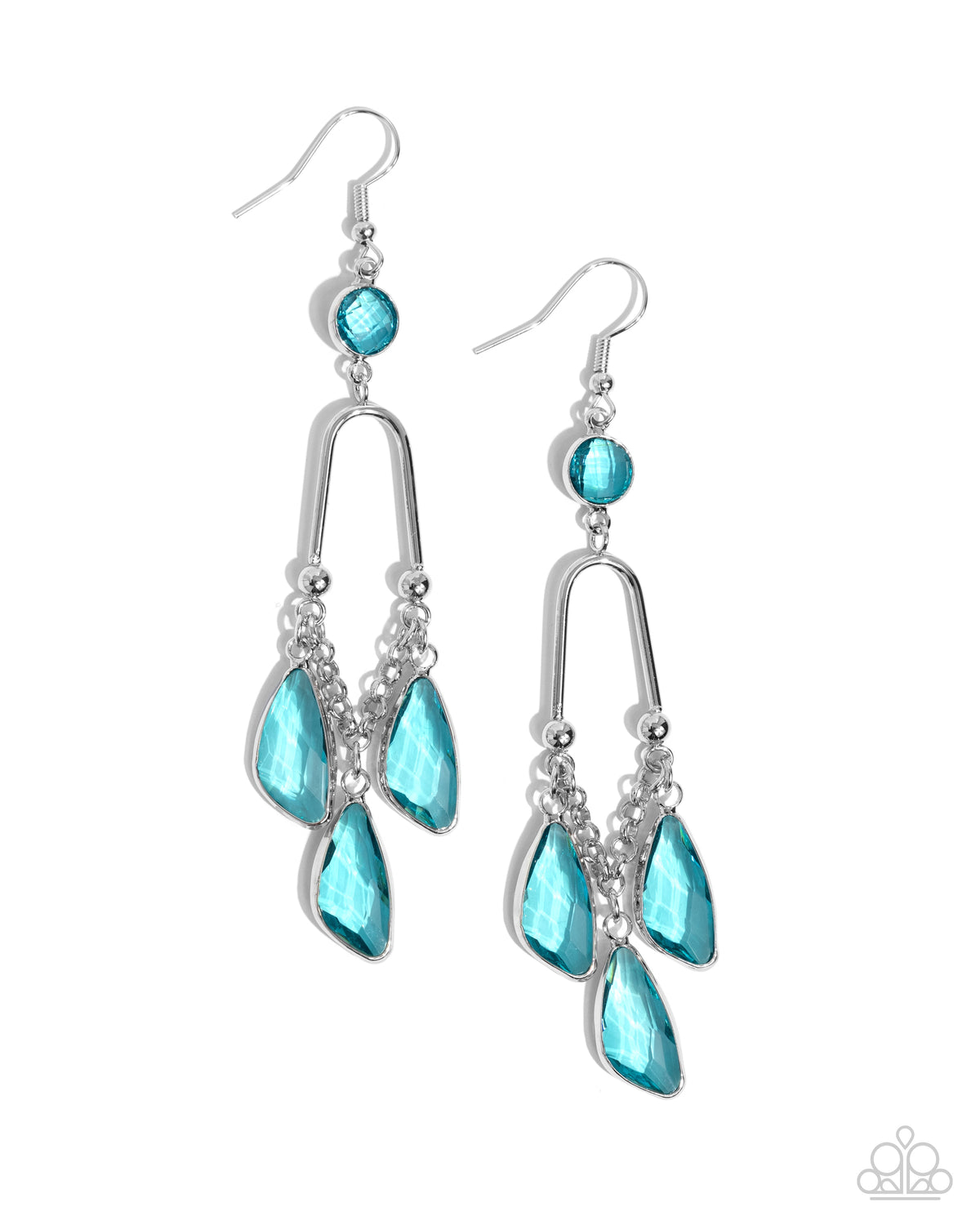 Winged Wardrobe - Blue Earring Earrings | Paparazzi Accessories