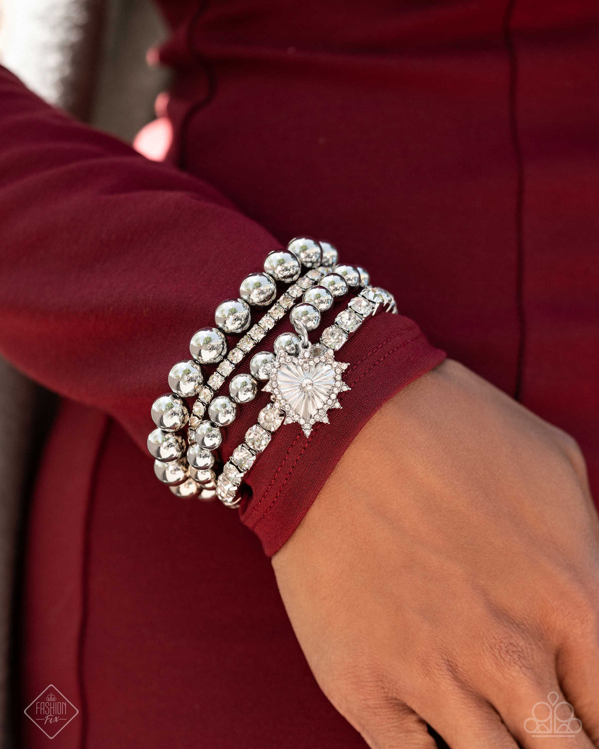 Excessive Elegance - White Bracelet | Paparazzi Accessories