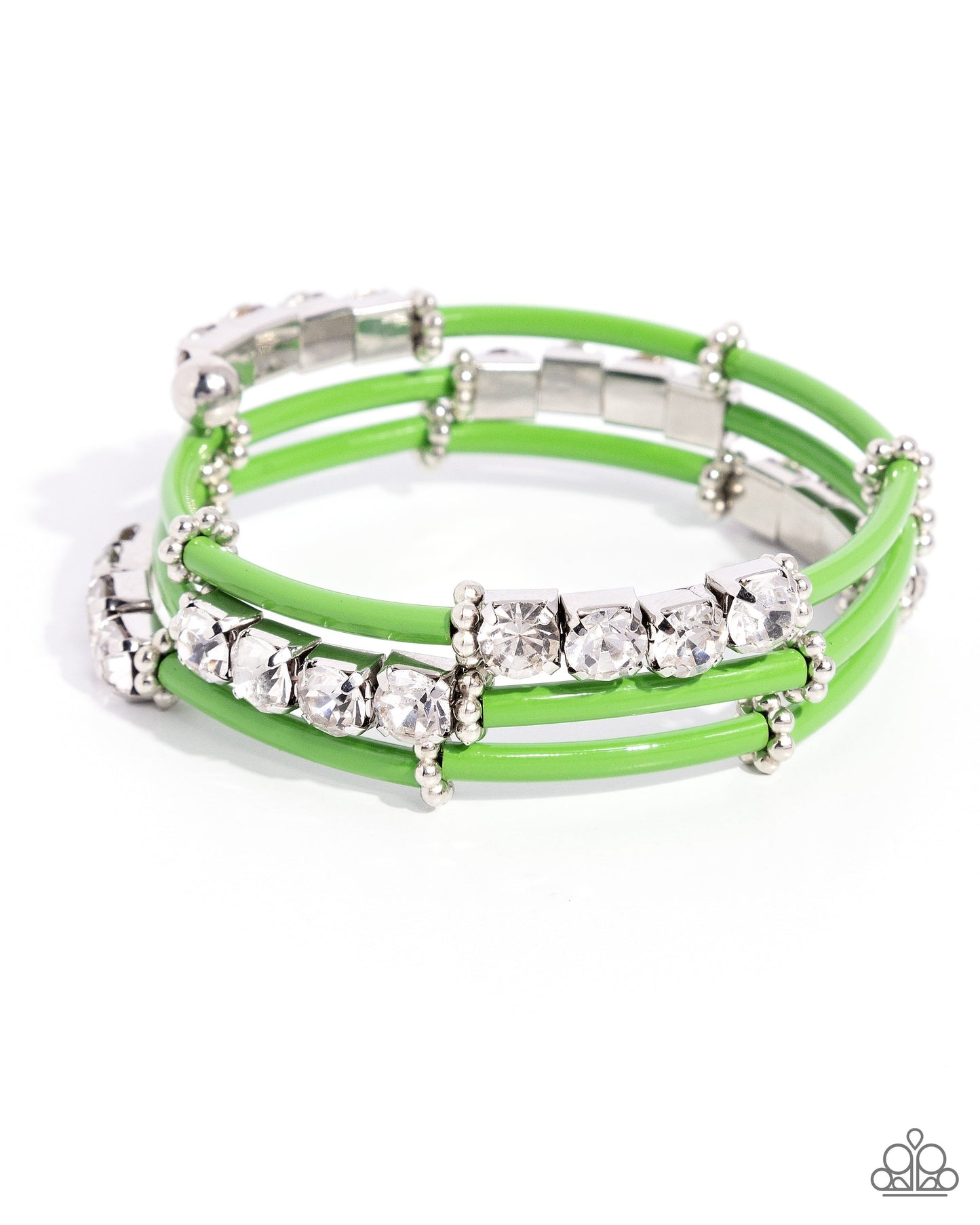 Certainly Coiled - Green Bracelet | Paparazzi Accessories