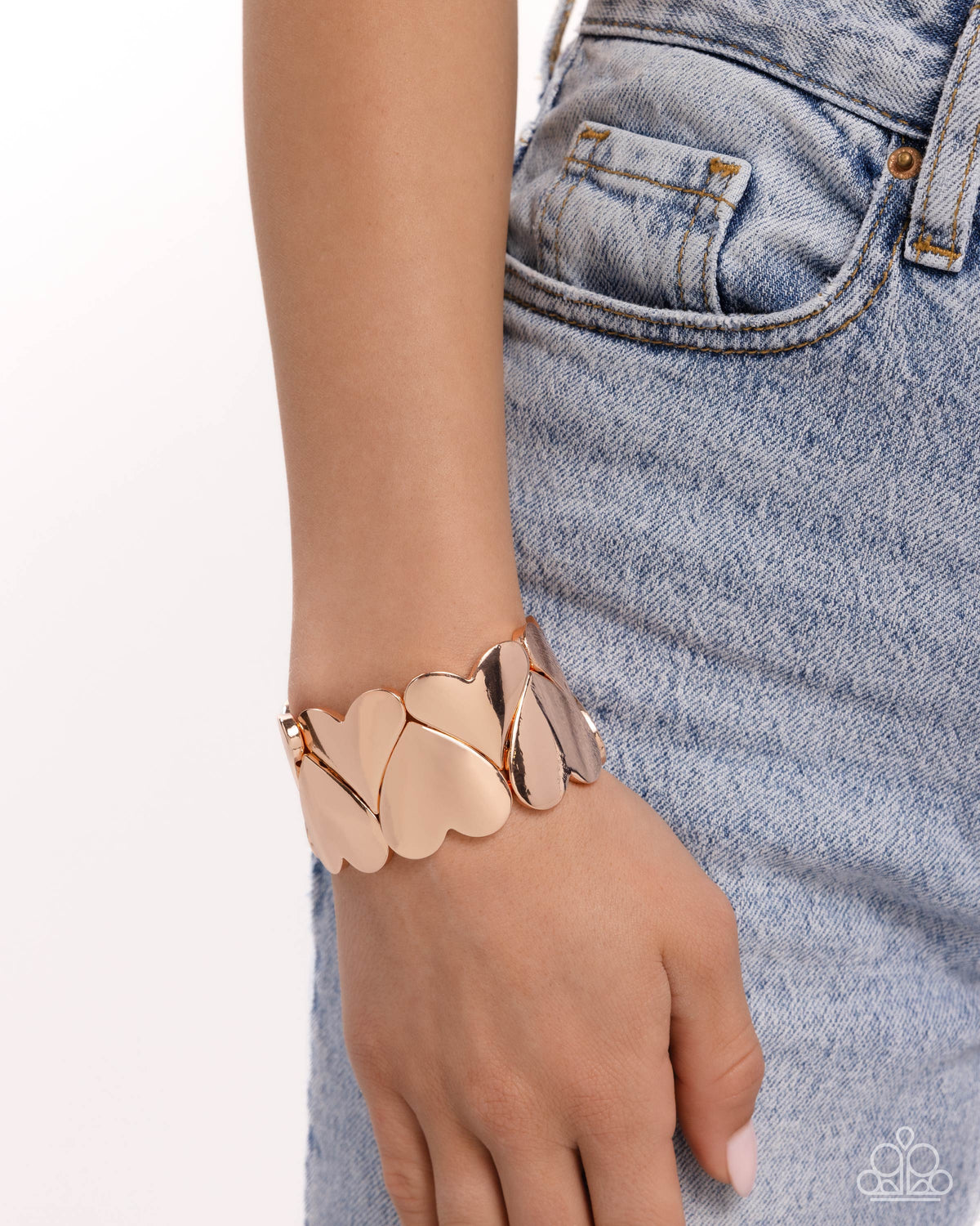 Sweetheart Setting - Rose Gold Bracelet | Paparazzi Accessories