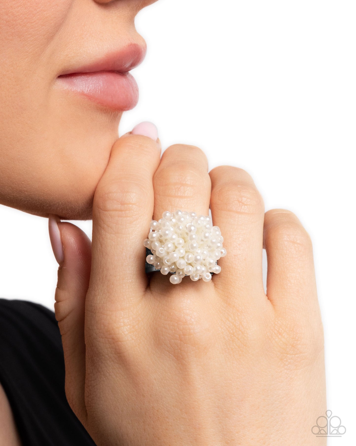 Never Ending Style - White Ring | Paparazzi Accessories
