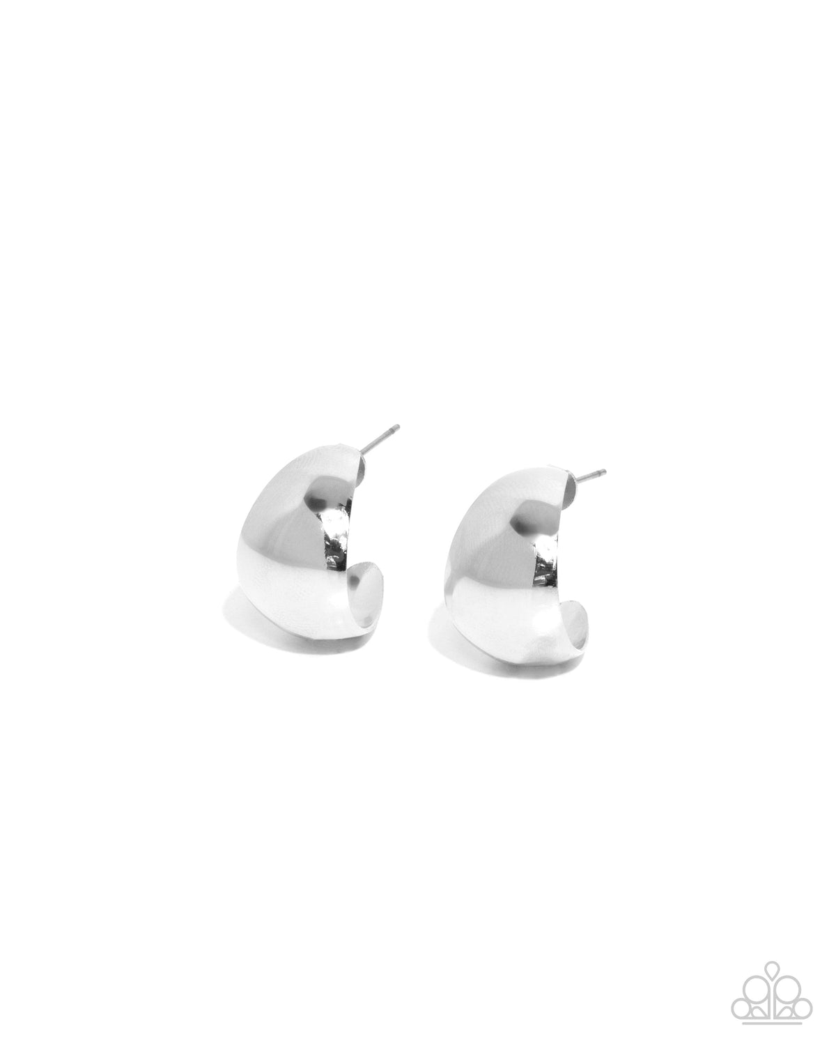 Suddenly Shiny - Silver Earring Earrings | Paparazzi Accessories
