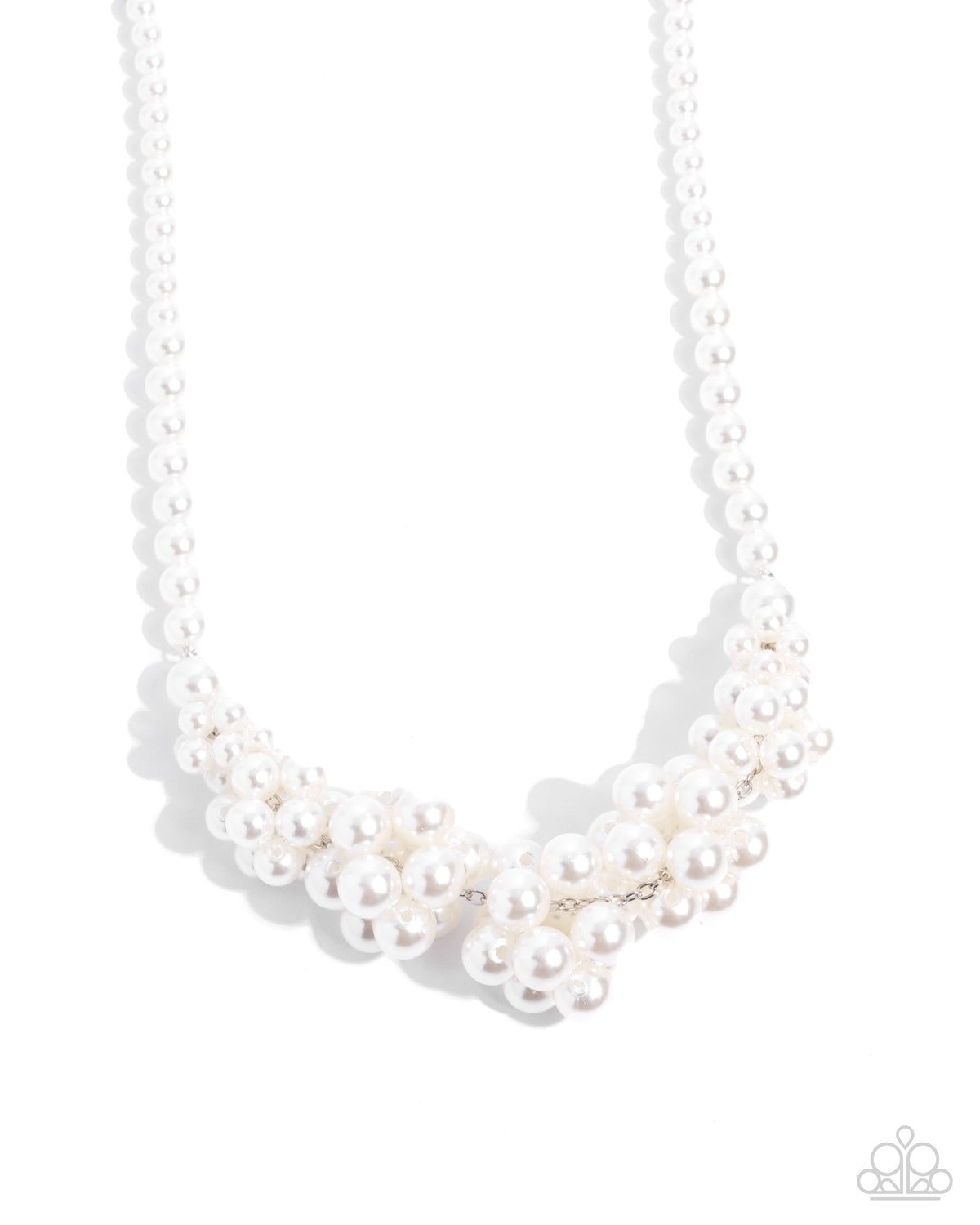Austen Adornment - White Necklace | Paparazzi Accessories