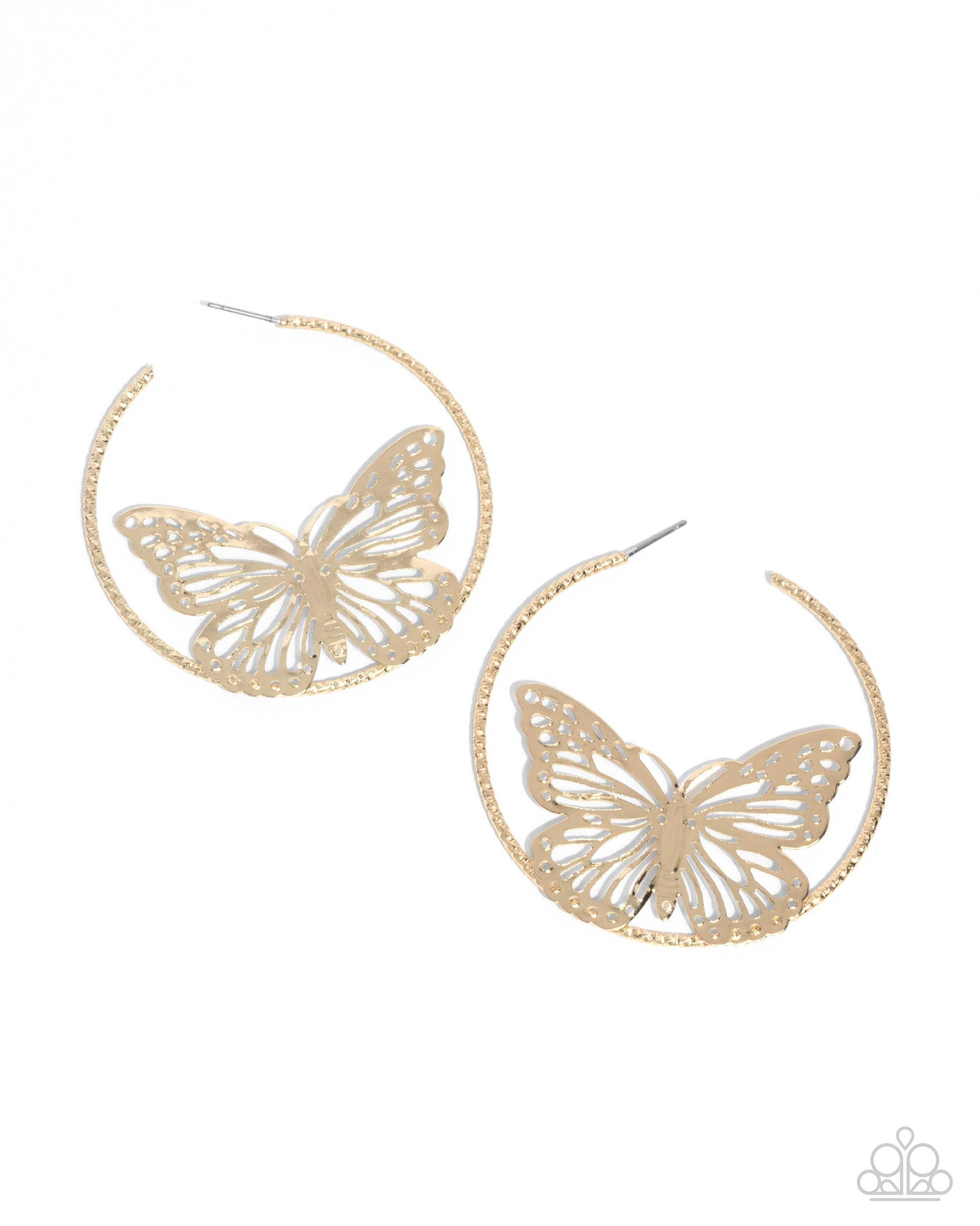 Aerial Alias - Gold Earrings | Paparazzi Accessories