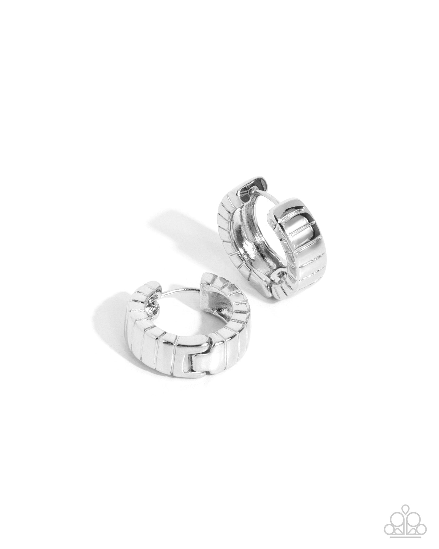 BOLD Up! - Silver Earrings | Paparazzi Accessories