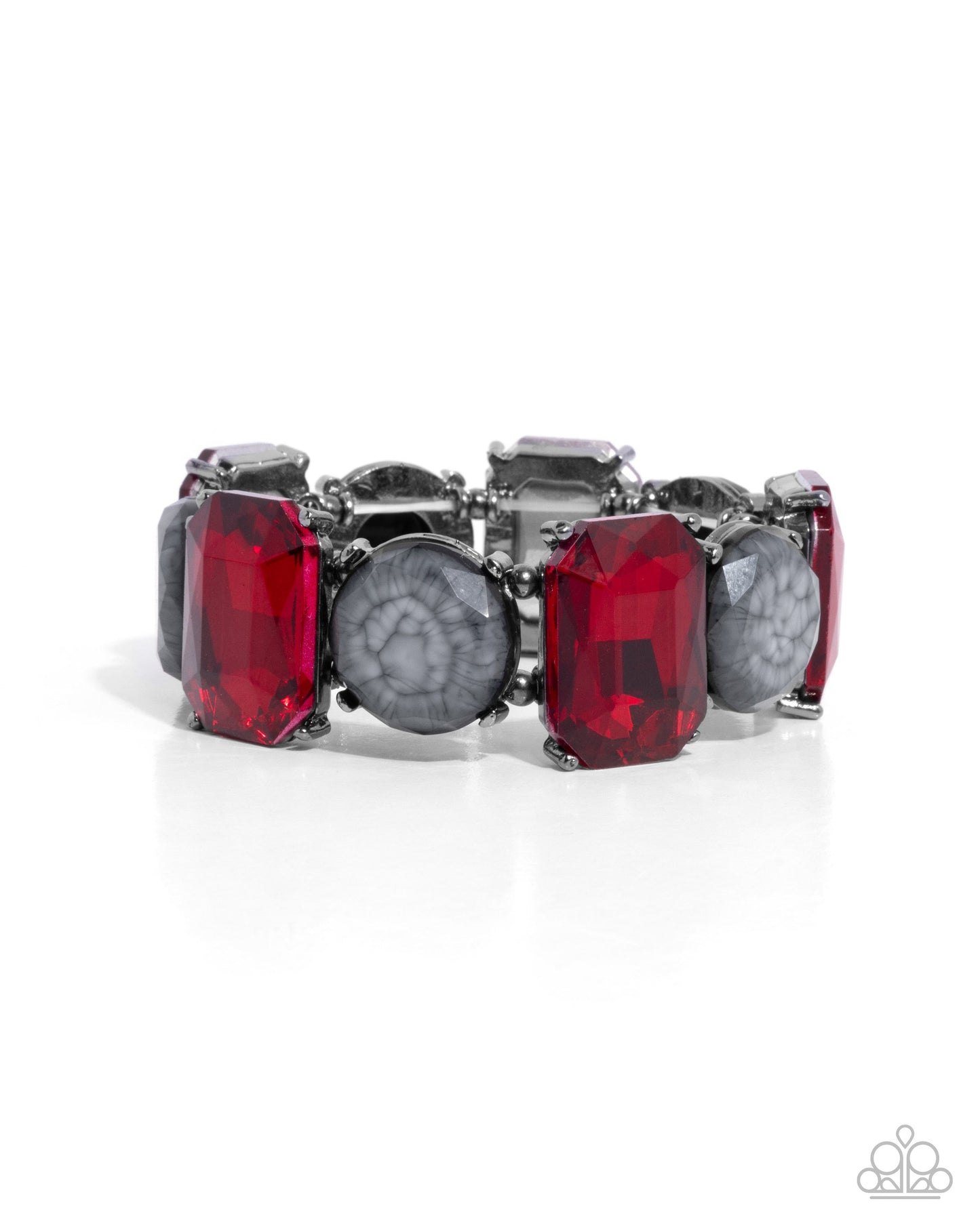 Cloudy Conversation - Red Bracelet | Paparazzi Accessories