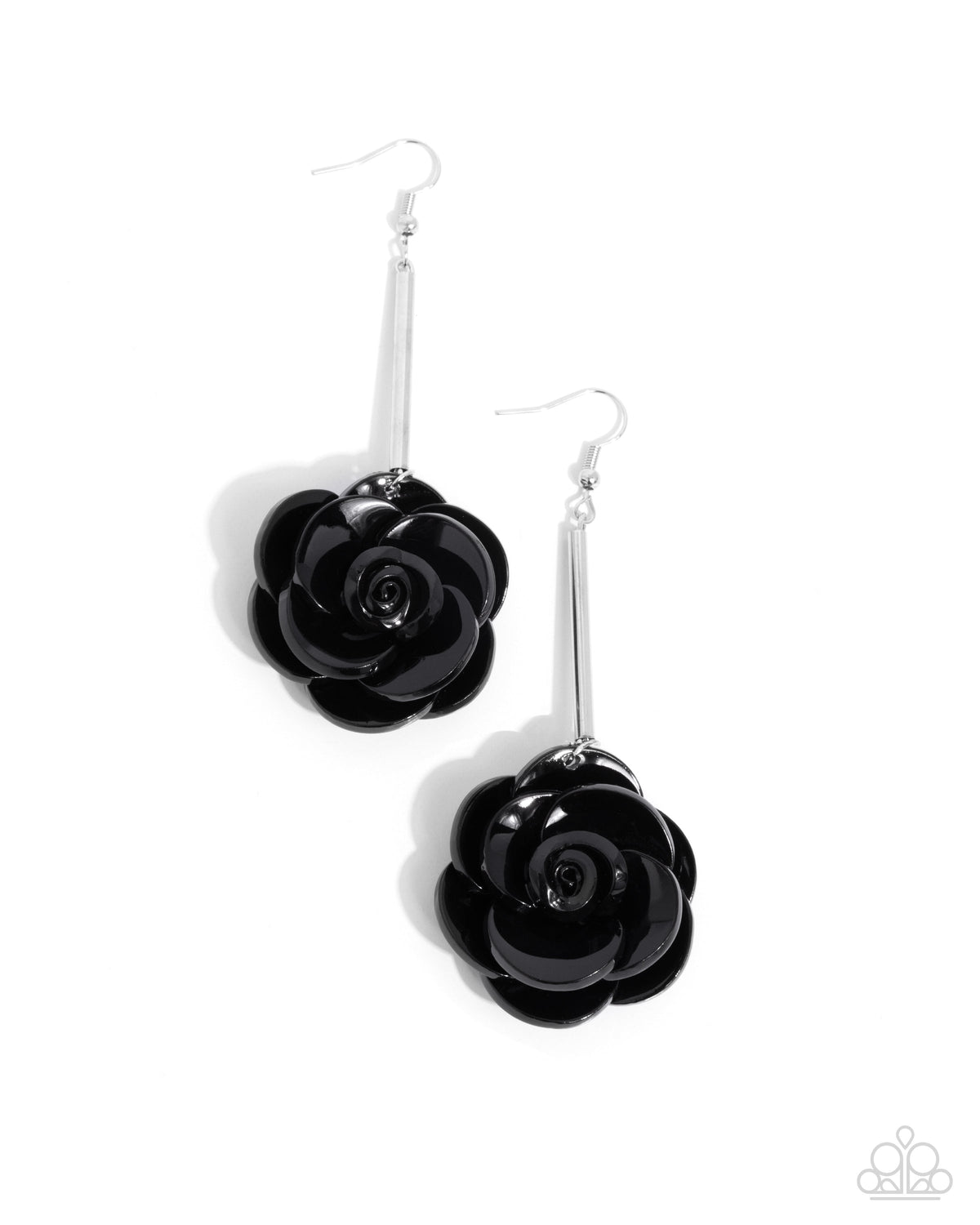 Saccharine Sprig - Black Earrings | Paparazzi Accessories