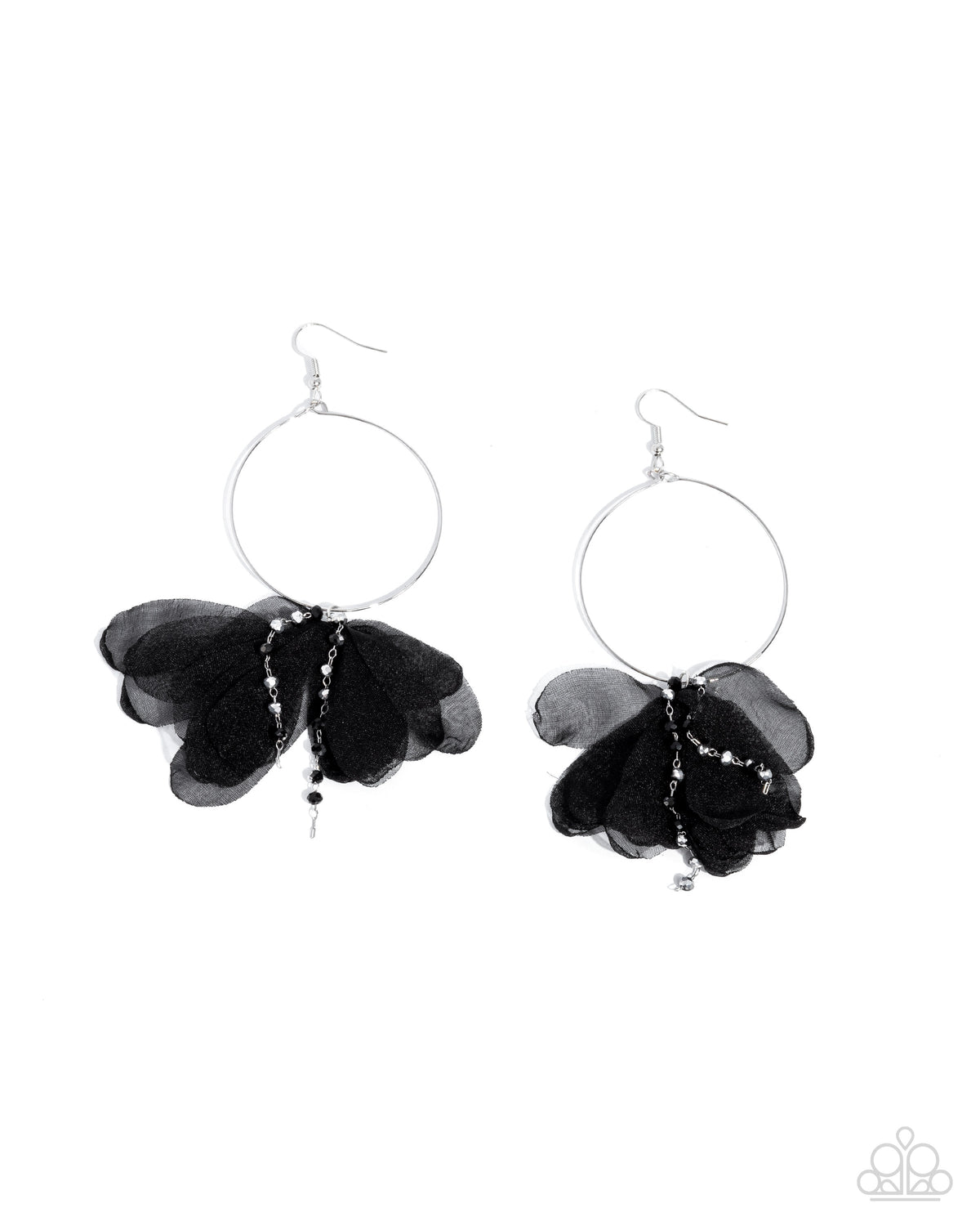 Perennial Perspective - Black Earrings | Paparazzi Accessories