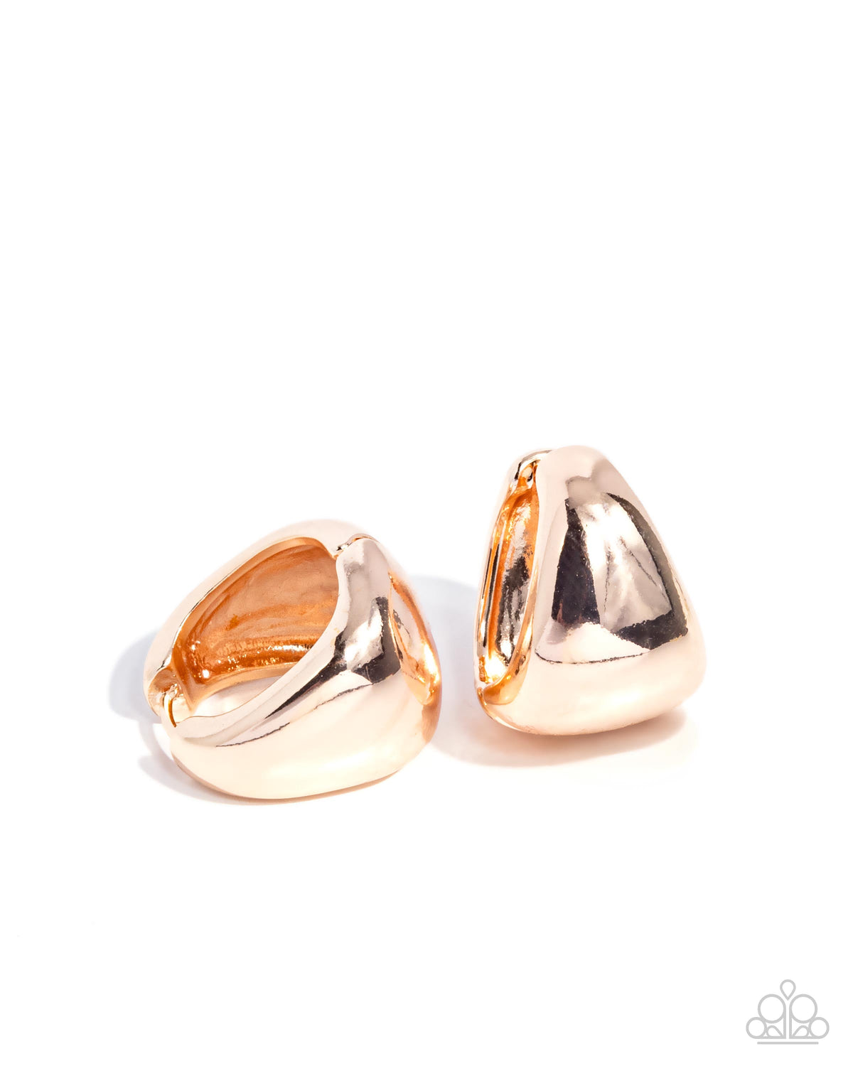 Thick as Thieves - Rose Gold Earring Earrings | Paparazzi Accessories