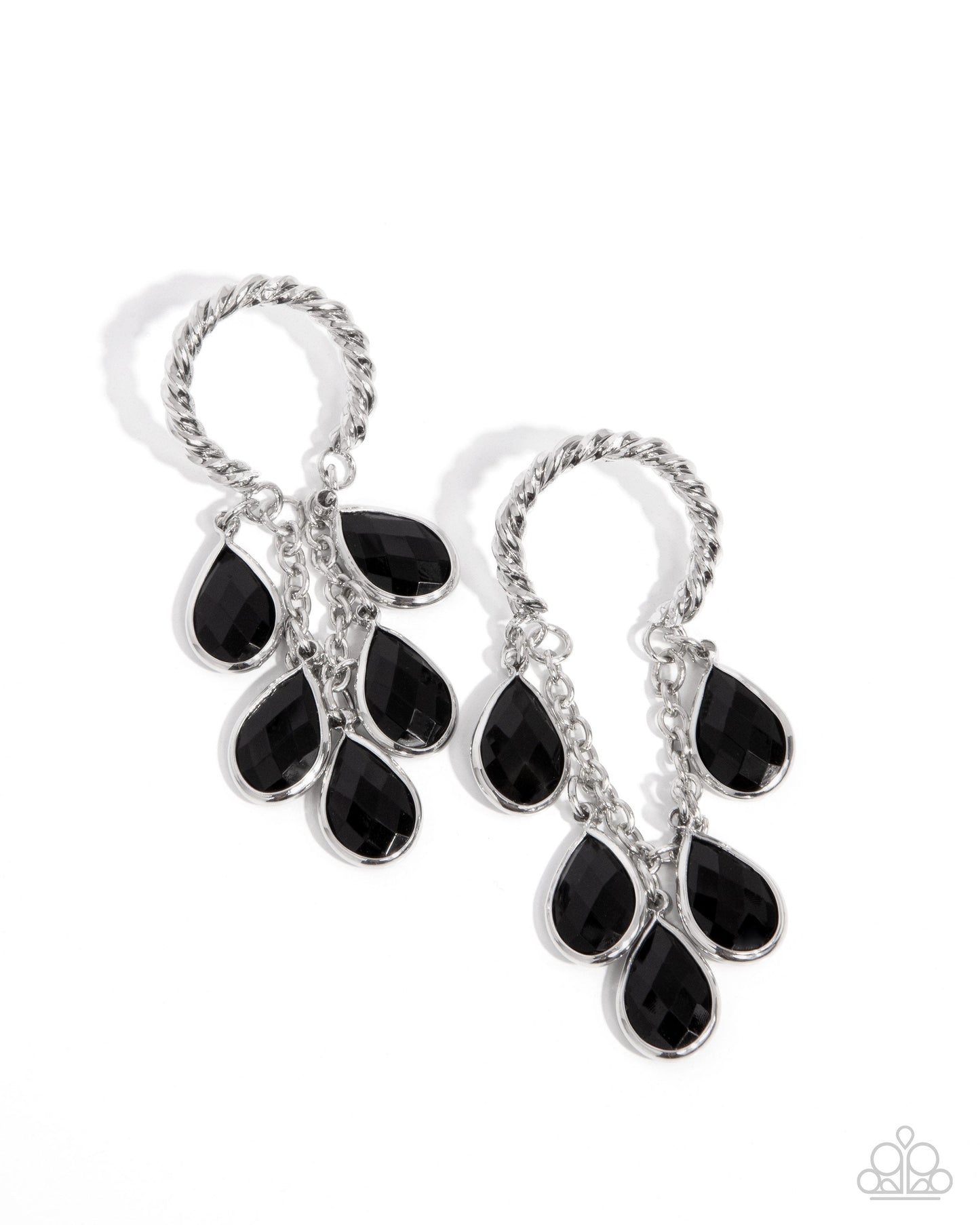 Highest Grade - Black Earrings | Paparazzi Accessories