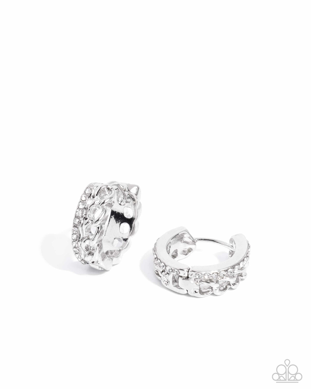 Lethal Layers - White Earrings | Paparazzi Accessories