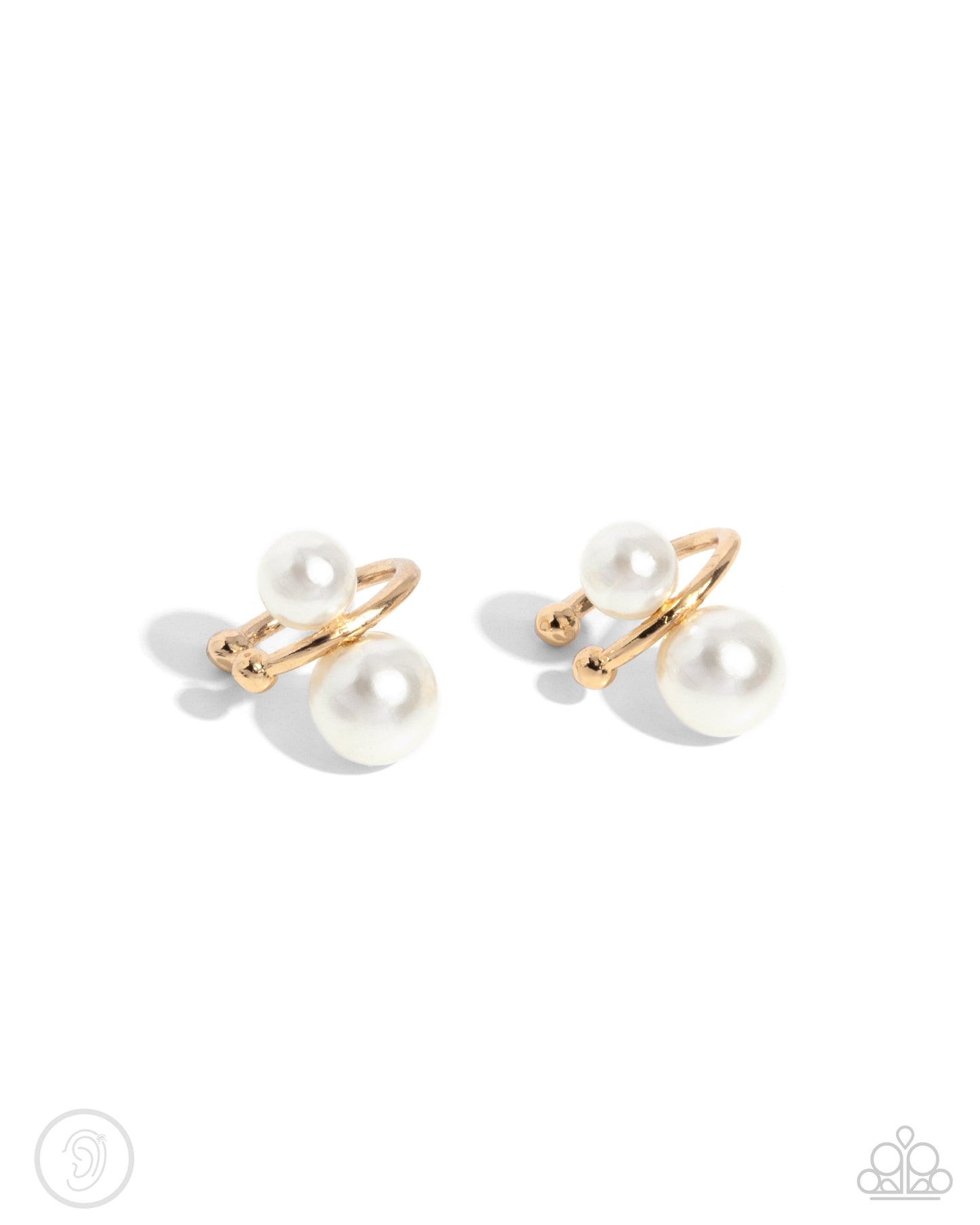 Elegant Emblem - Gold Ear Cuff