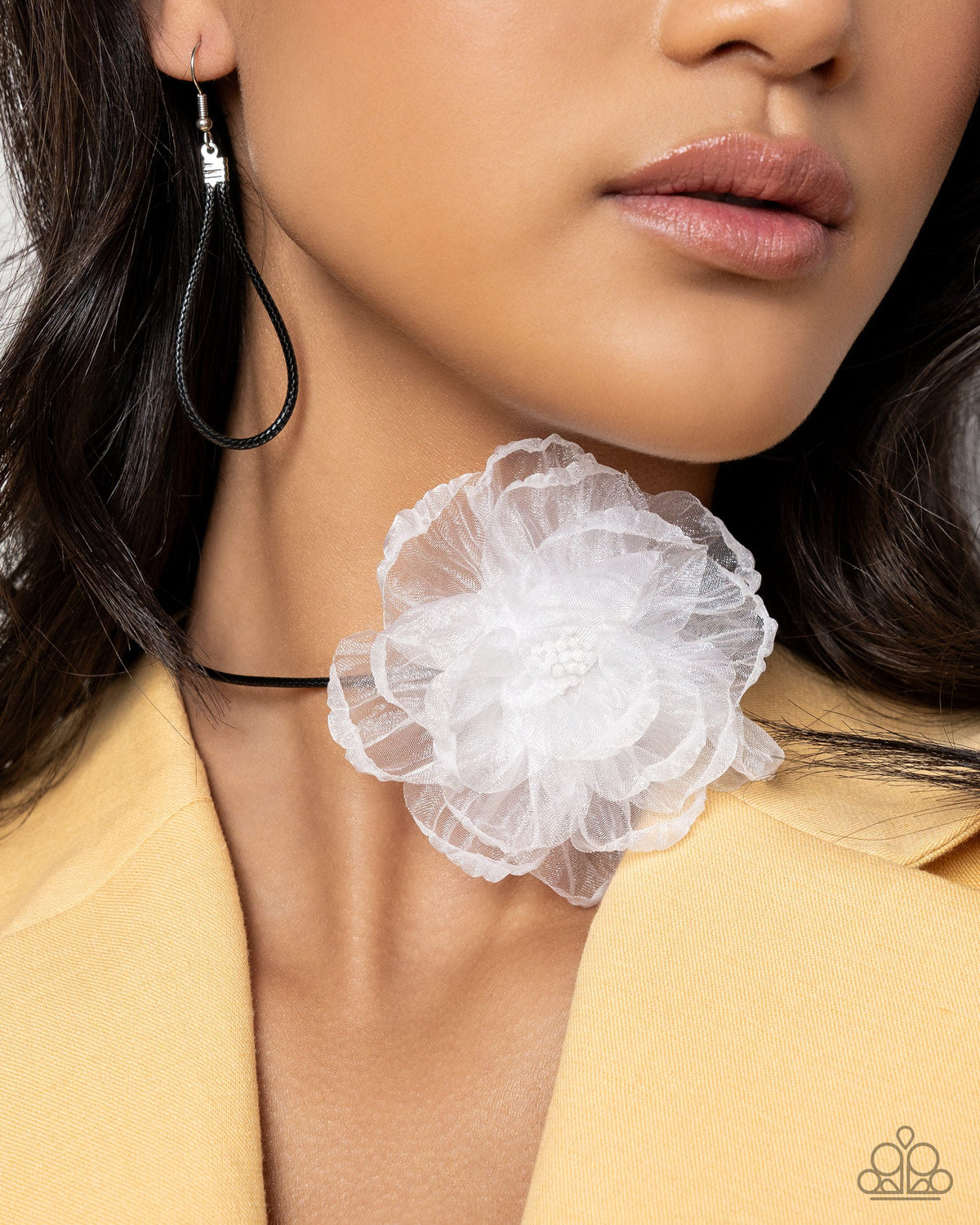French Facade - White Necklace | Paparazzi Accessories