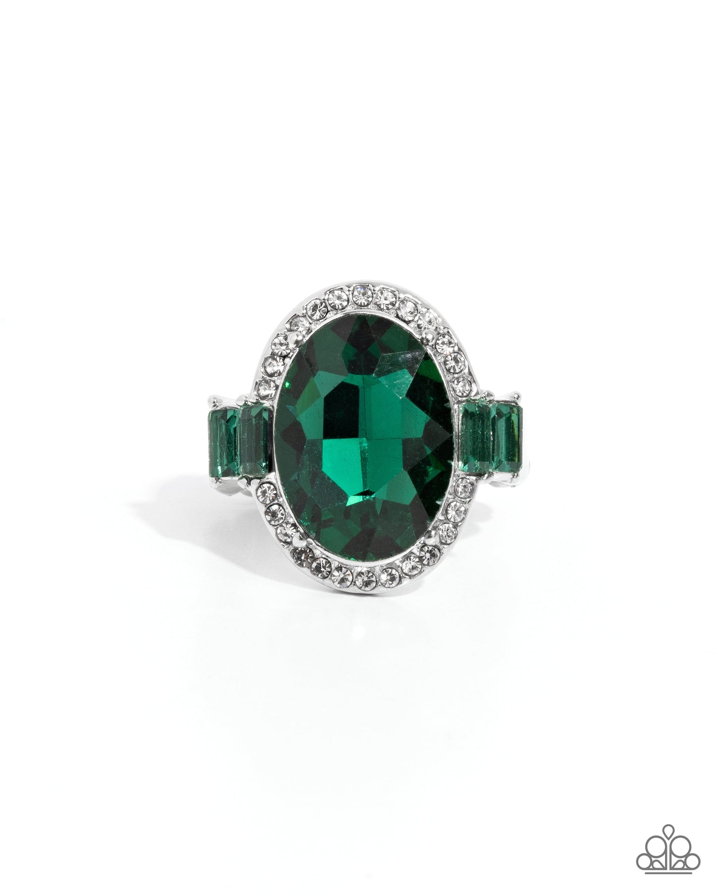 Stubborn Shimmer - Green Ring | Paparazzi Accessories