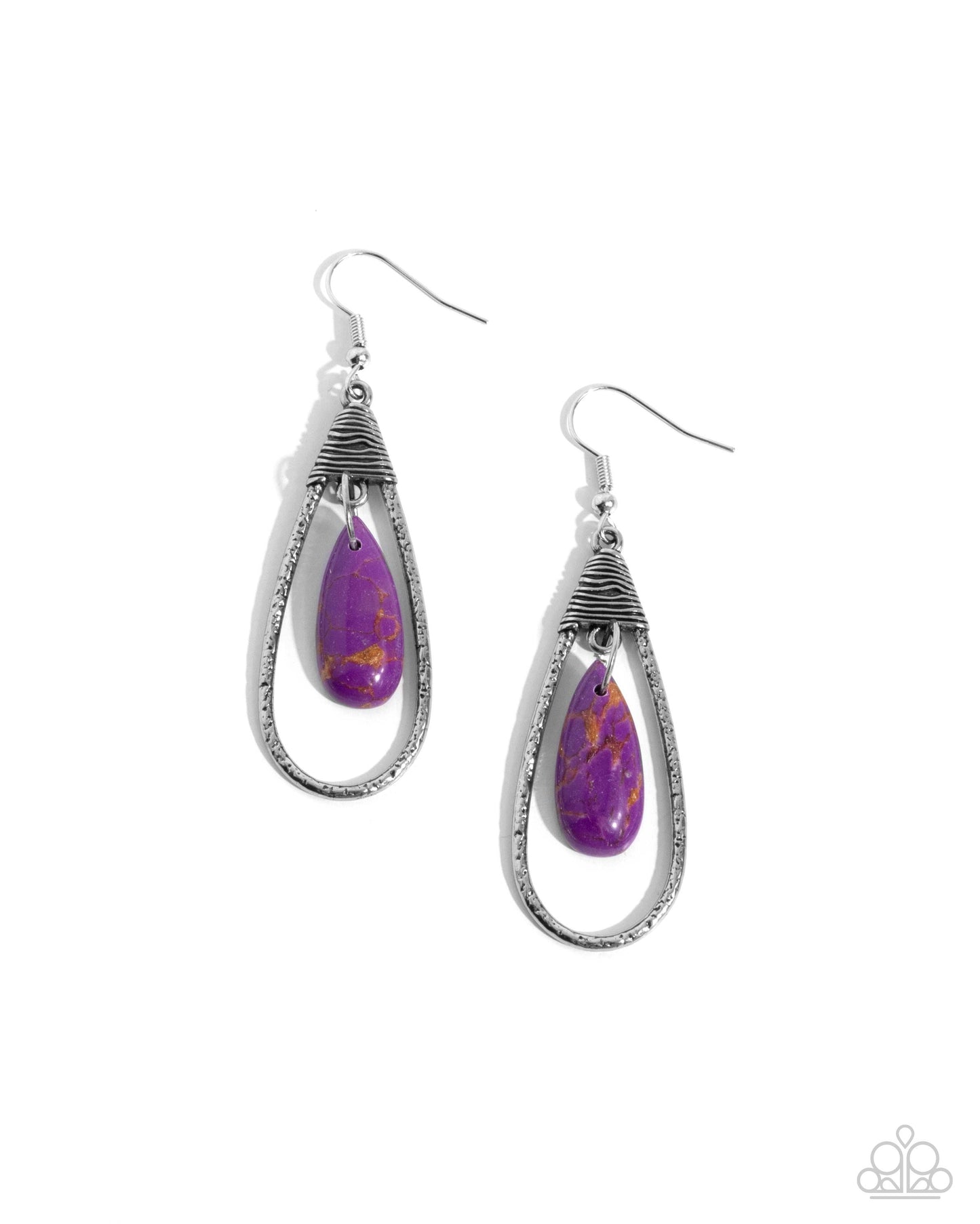 Neatly Natural - Purple Earrings | Paparazzi Accessories