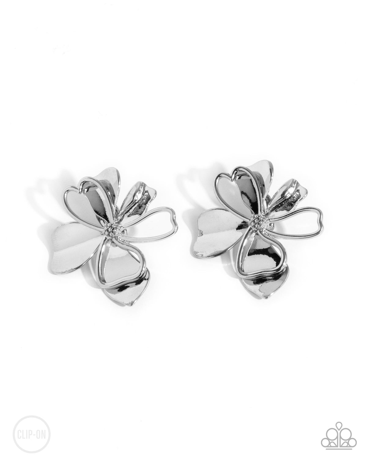 Sweetness and Light - Silver Clip On Earrings | Paparazzi Accessories
