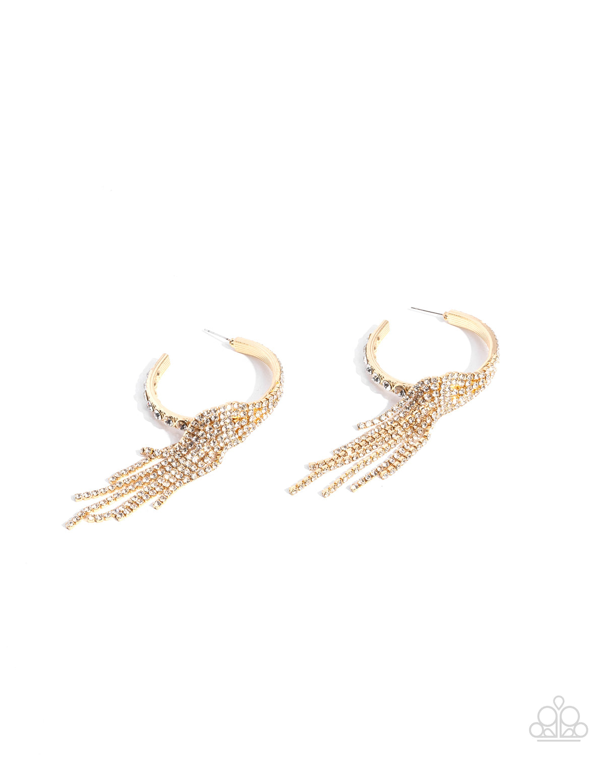 Jaw-Dropping Jubilee - Gold Earring Earrings | Paparazzi Accessories