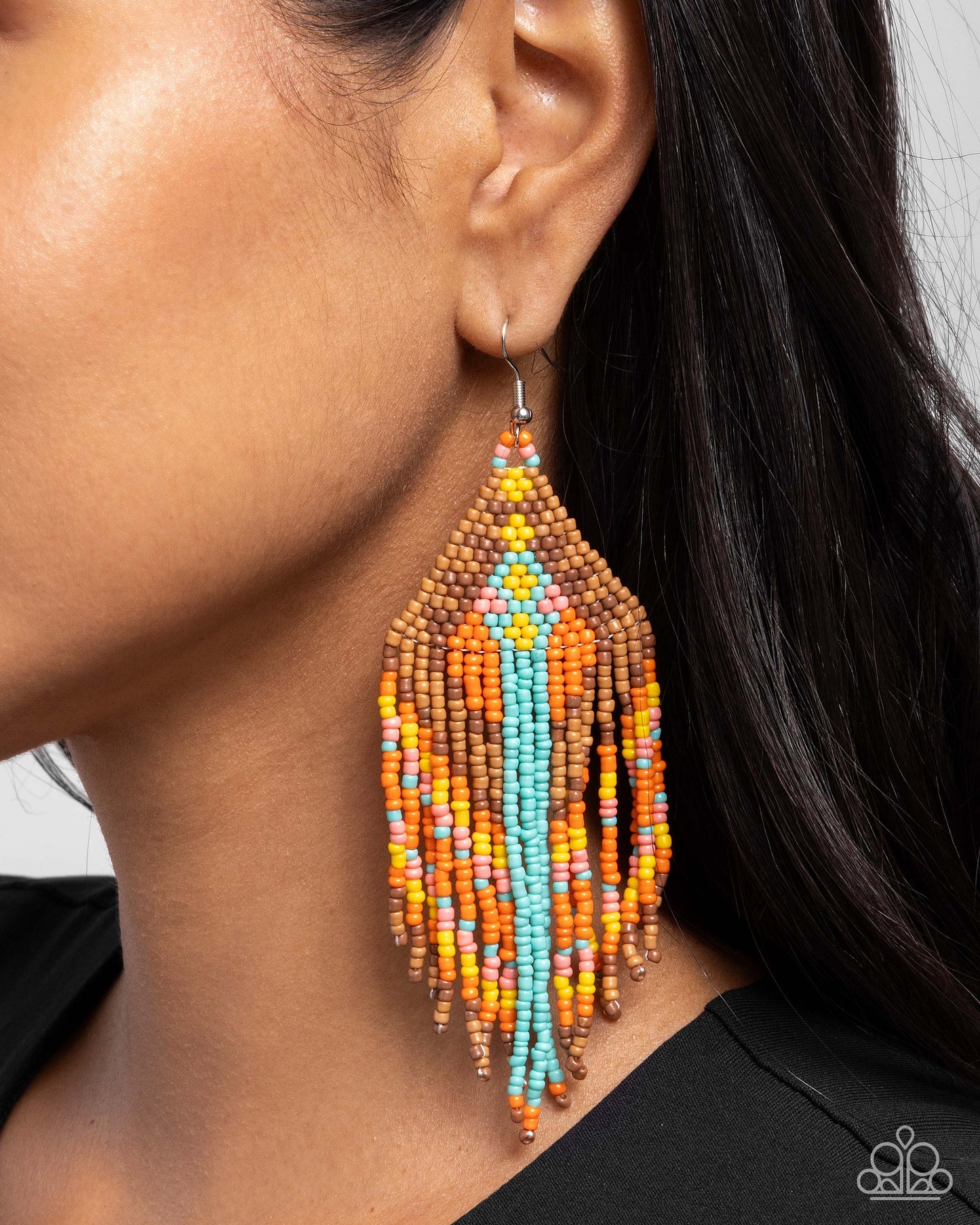 Paramount Pattern - Multi Earrings | Paparazzi Accessories