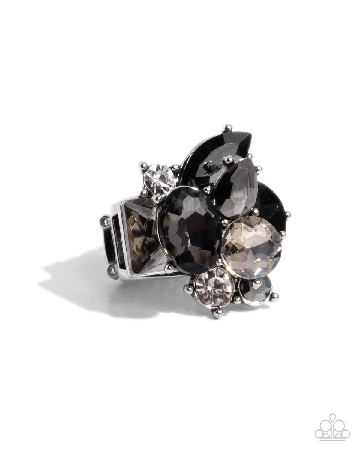 Capricious Cluster - Silver Ring | Paparazzi Accessories