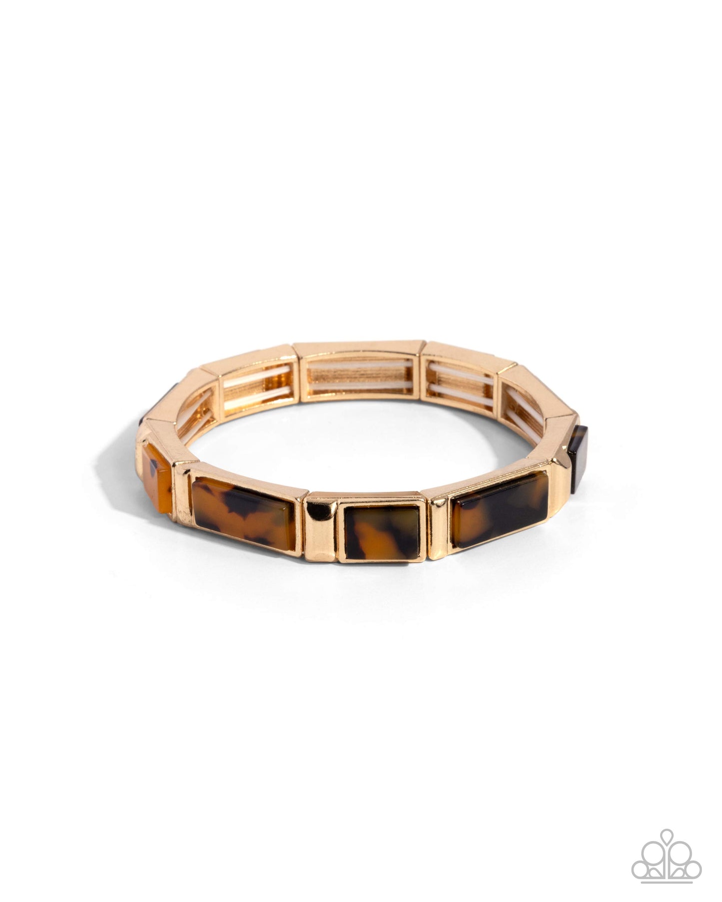 Acrylic Accent - Gold Bracelet | Paparazzi Accessories
