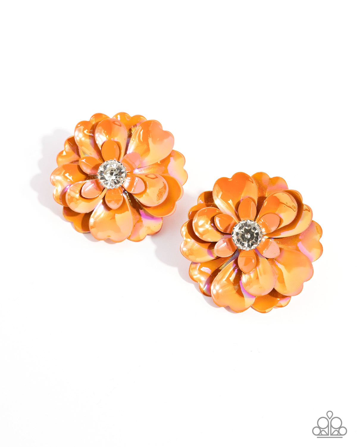 Growth Rate - Orange Earring Earrings | Paparazzi Accessories