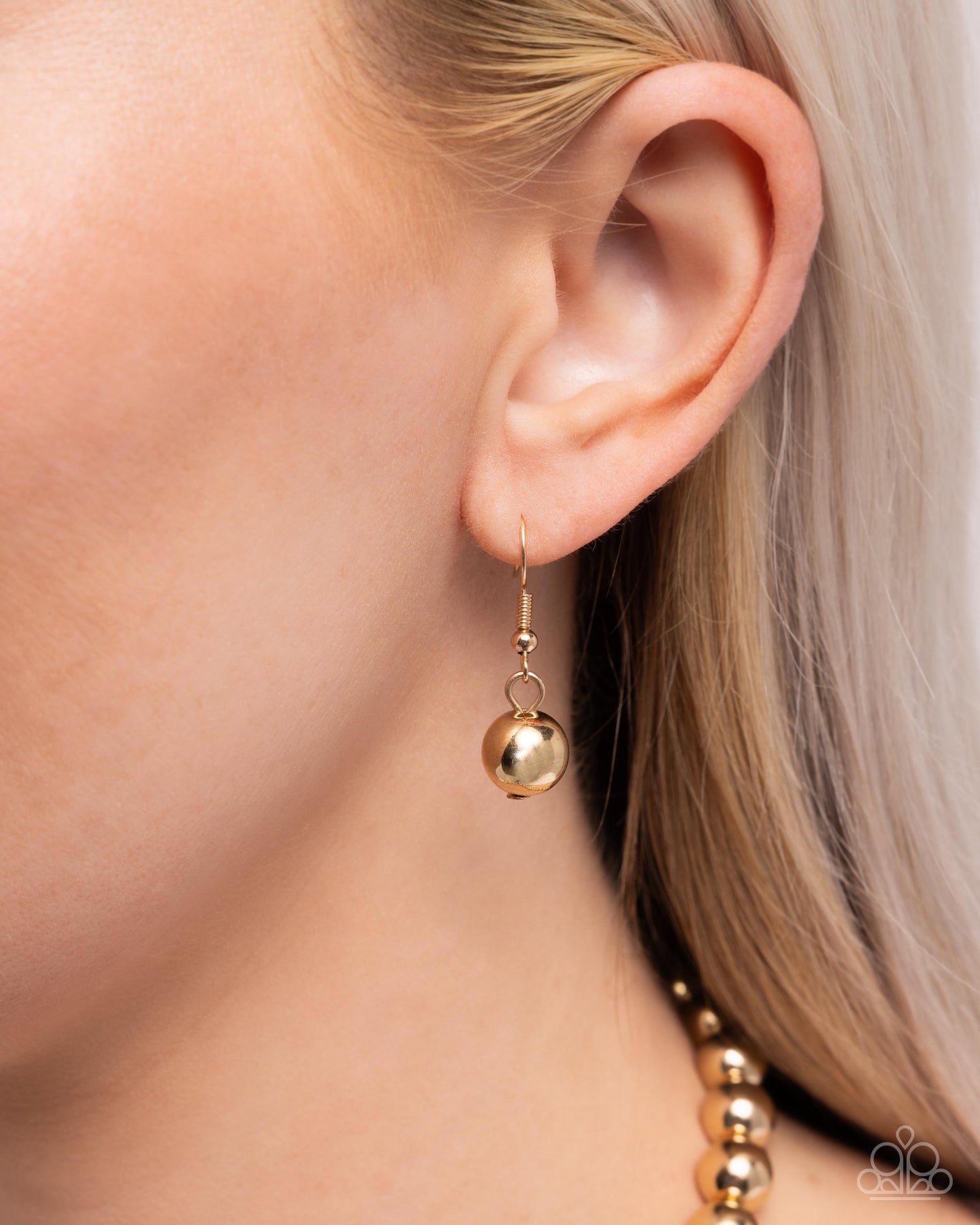 Raindrop Rebel - Gold Necklace | Paparazzi Accessories