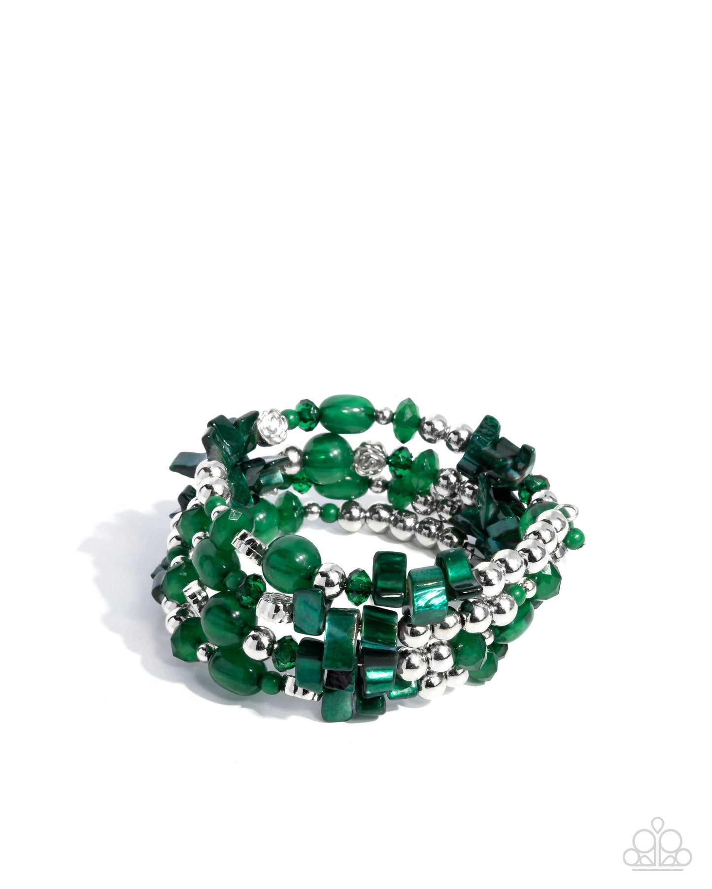 Worldwide Tour - Green Bracelet | Paparazzi Accessories