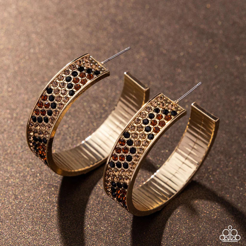 Cheetah Clique - Gold Earring