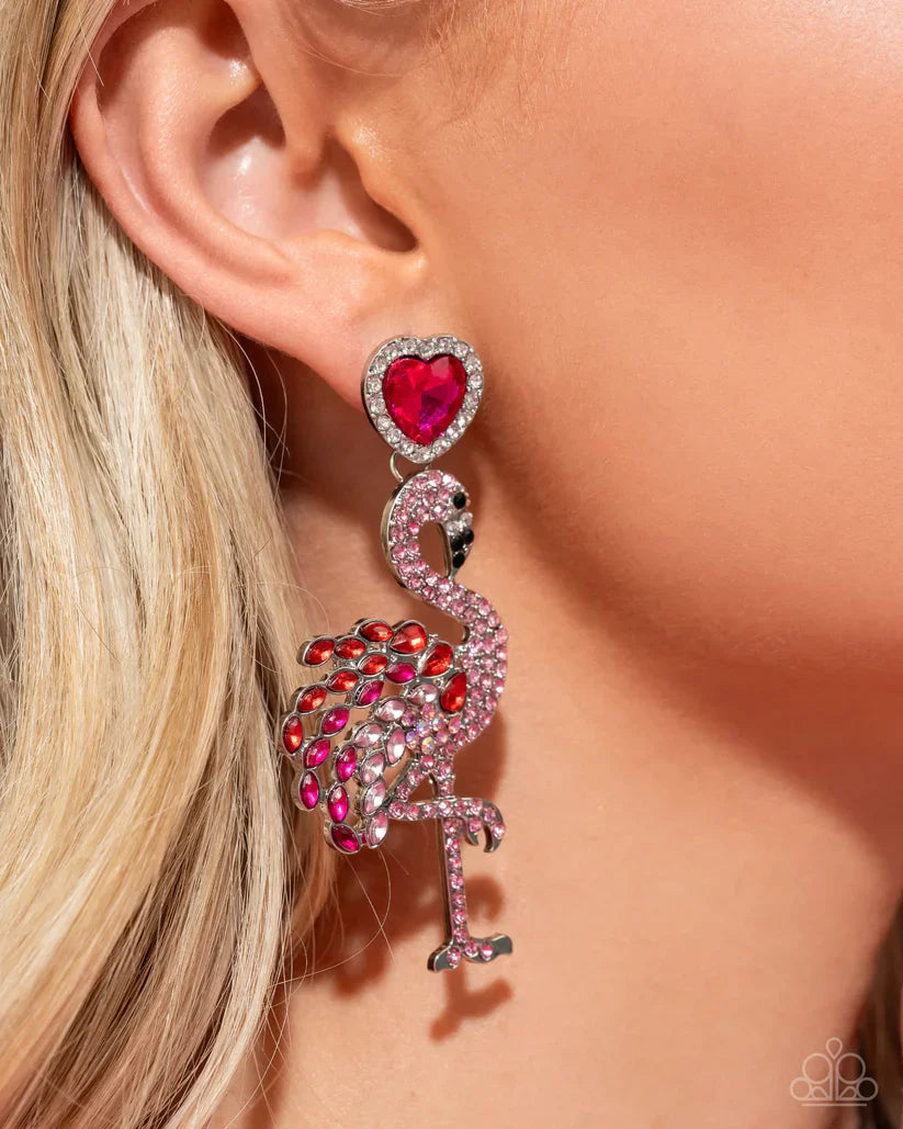 Flamingo Freestyle - Pink Earring