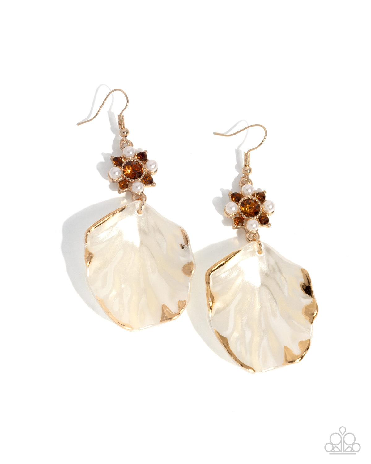Coastal Candidate - Brown Earrings | Paparazzi Accessories