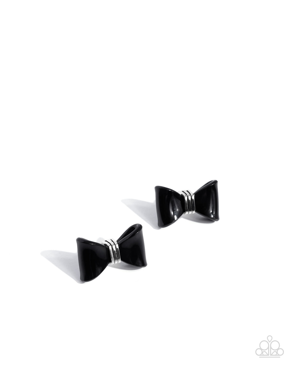 Spruced Up - Black Earrings | Paparazzi Accessories