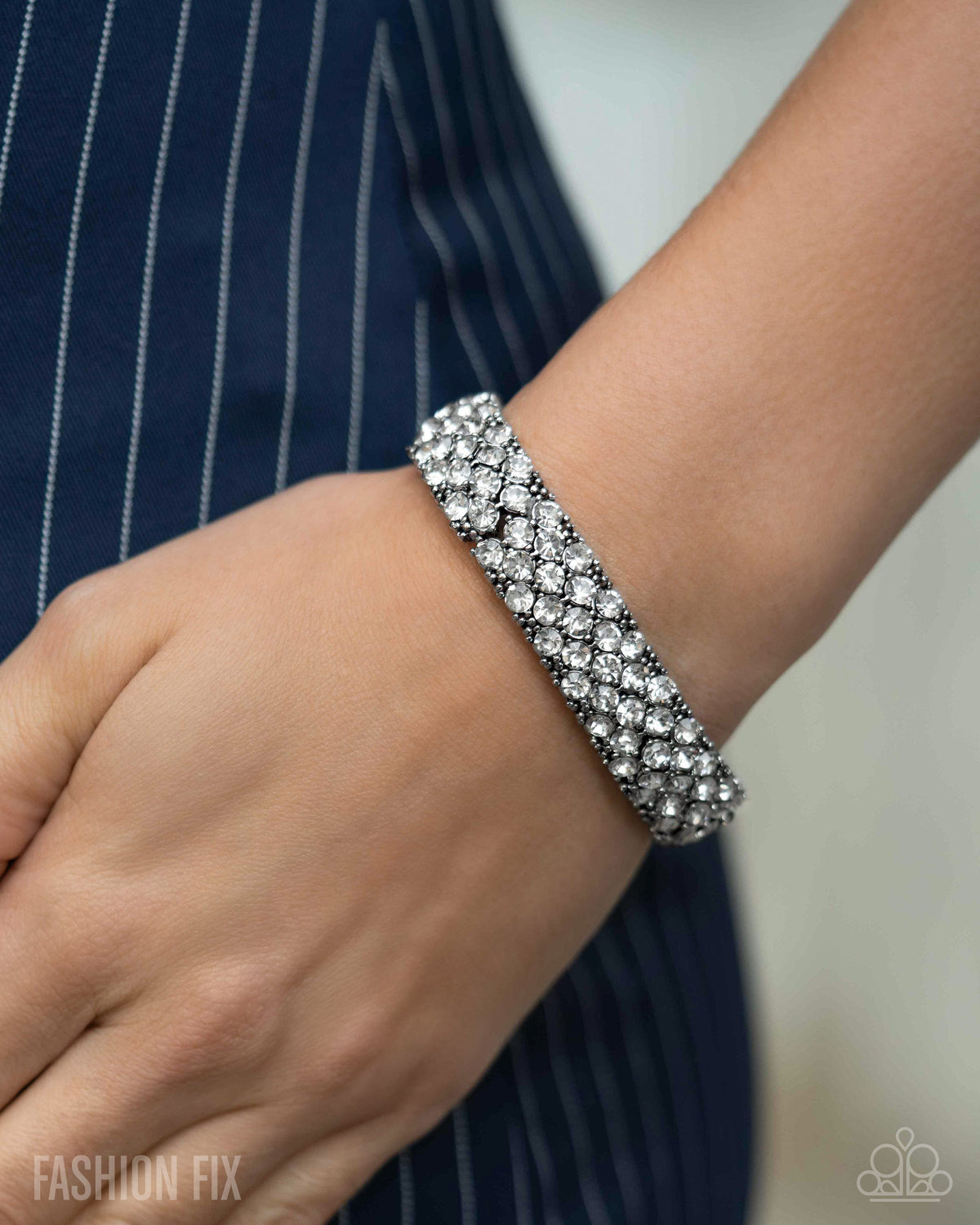 Prismatic Perspective - White Bracelet | Paparazzi Accessories