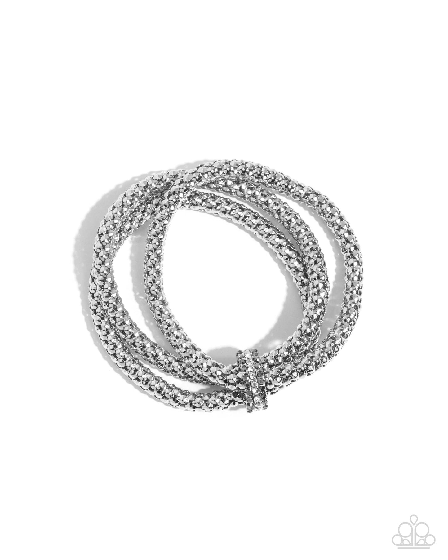 Faceted Facade - Silver Bracelet