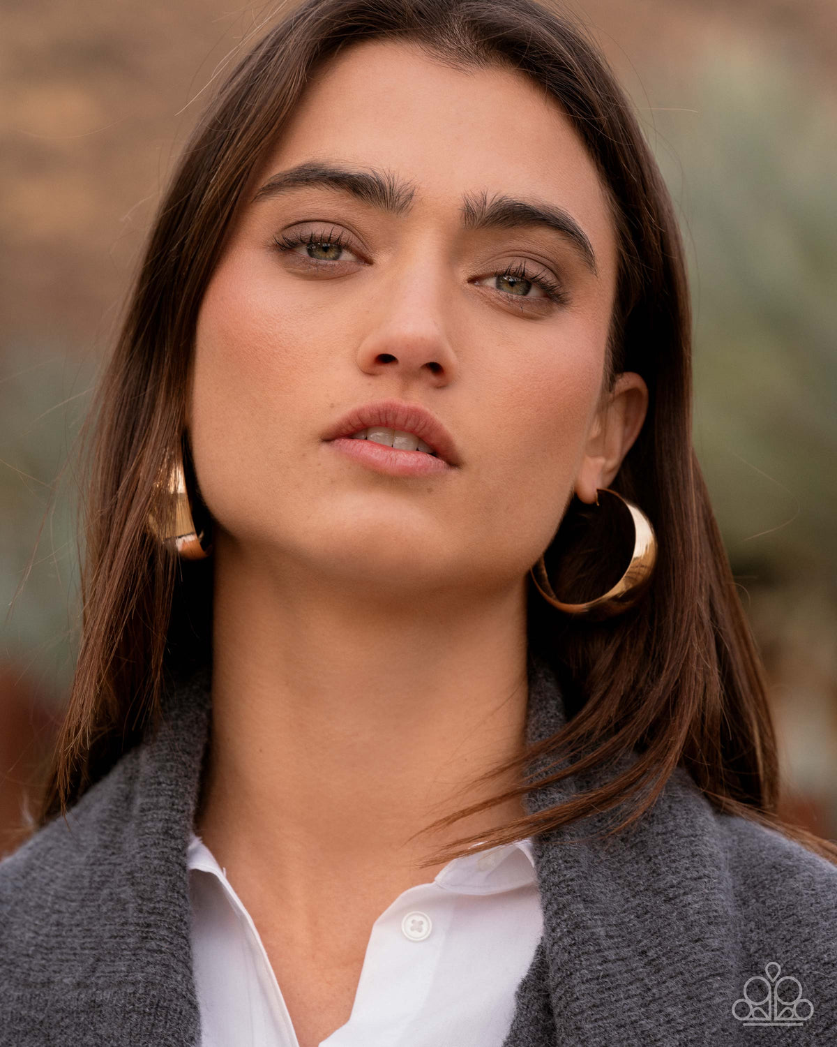 Subtle Sheen - Gold Earrings | Paparazzi Accessories