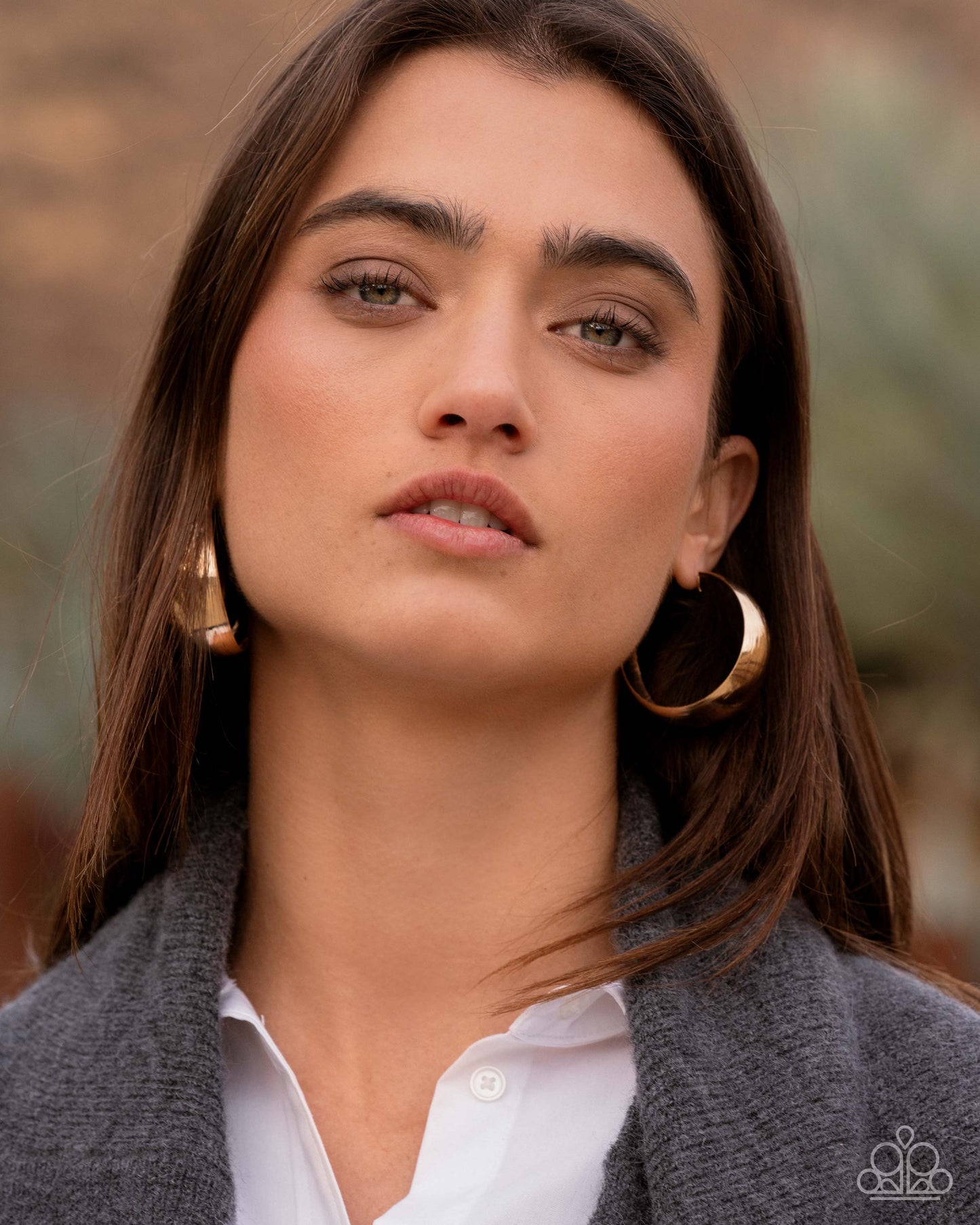 Subtle Sheen - Gold Earrings
