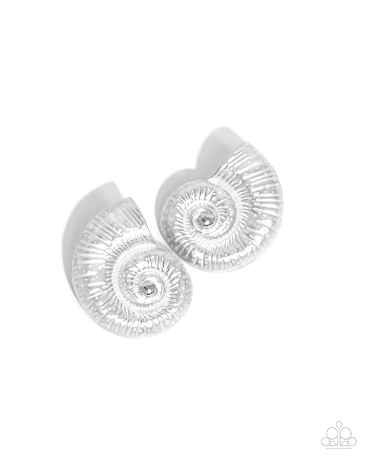 Chill Conch - White Earrings | Paparazzi Accessories