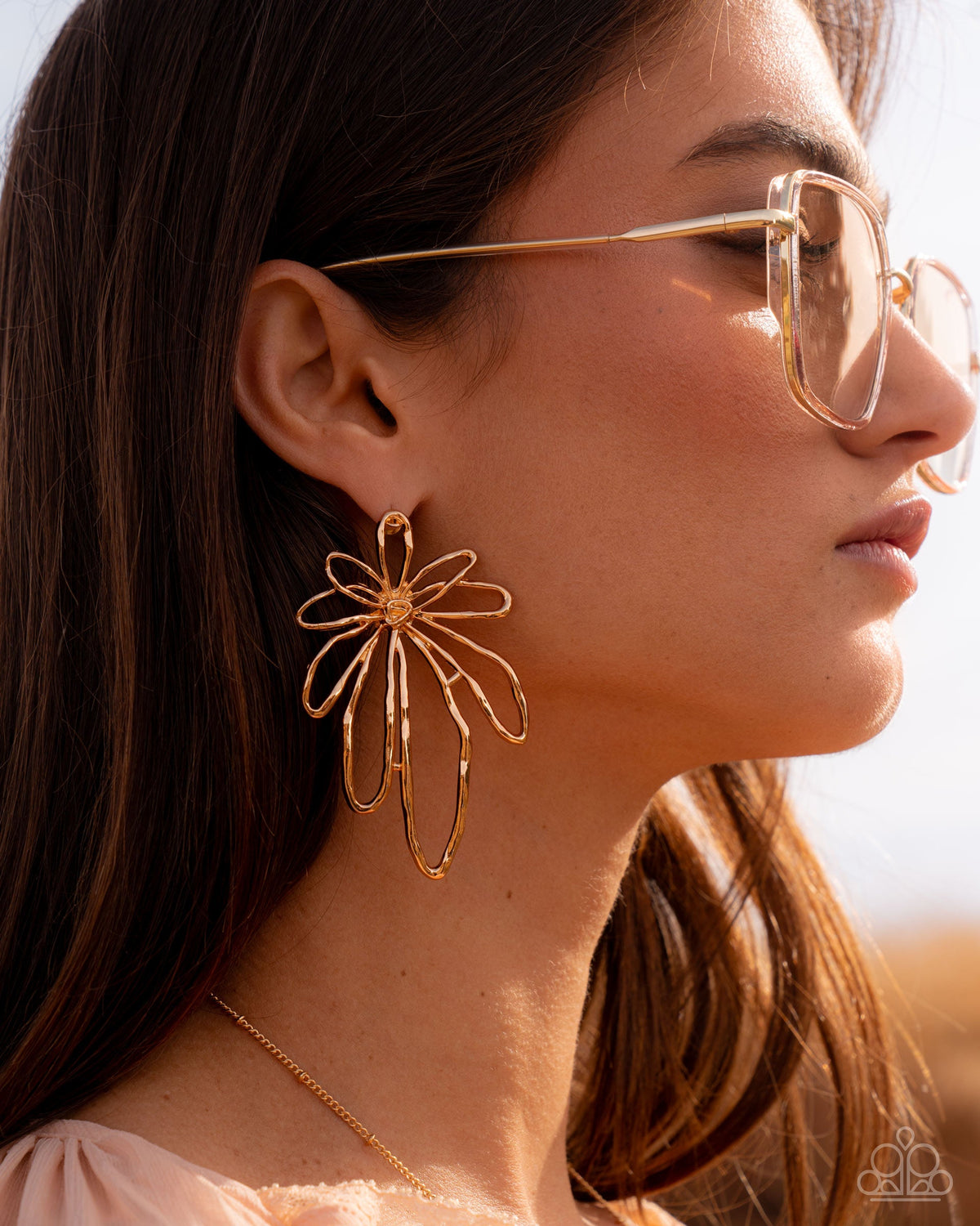Growing Garden - Gold Flower Earrings | Paparazzi Accessories