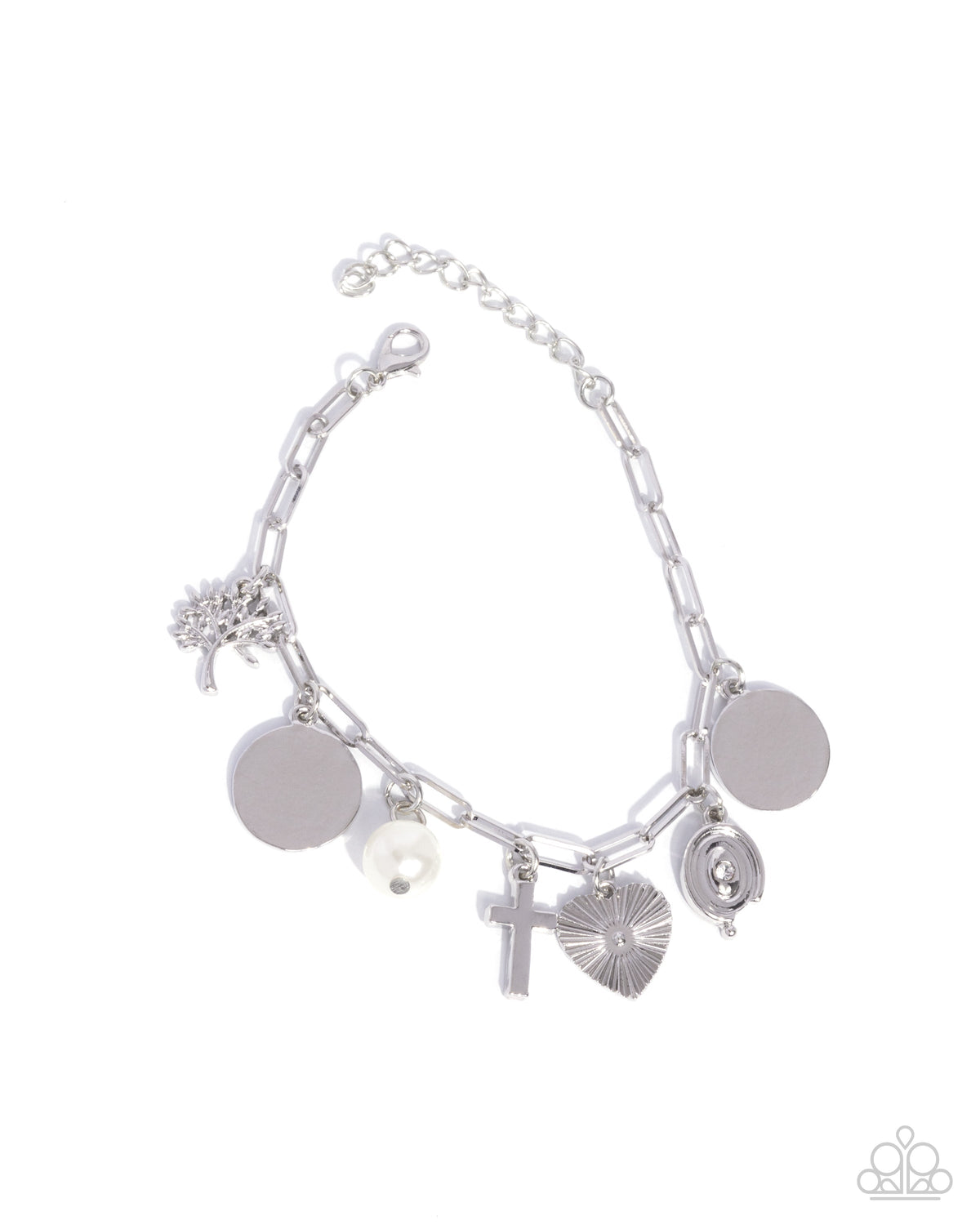 Charm Commitment Bracelet - White | Paparazzi Accessories