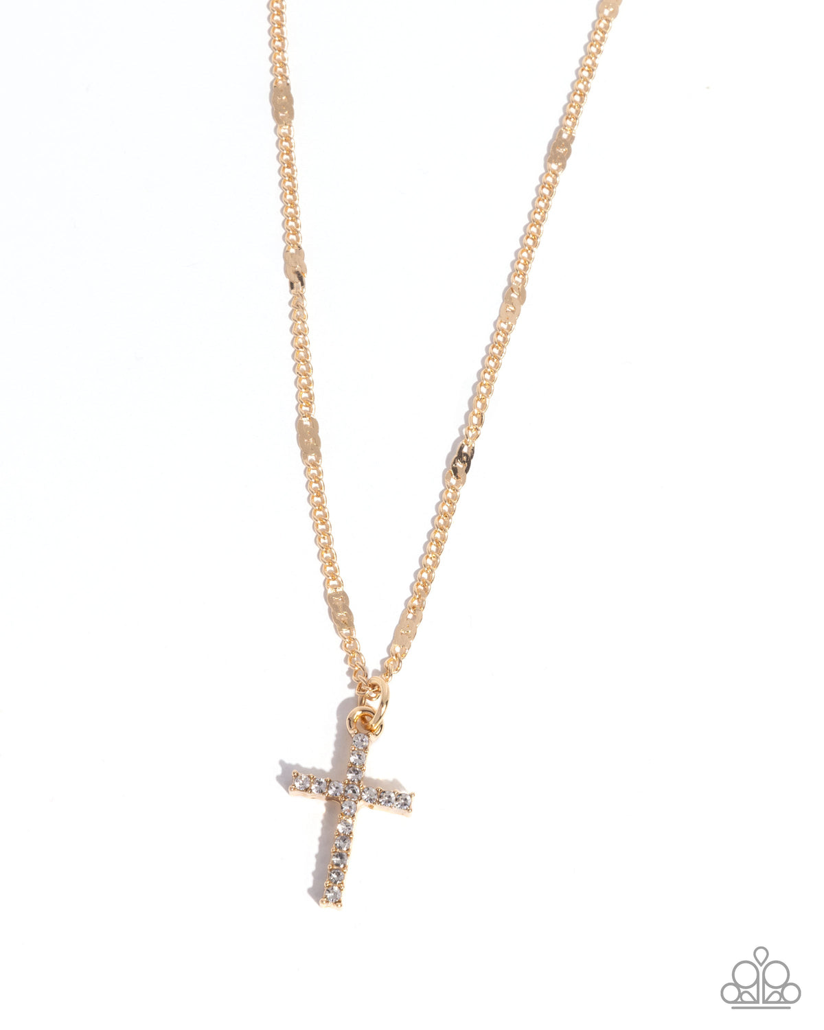 Endless Faith Necklace - Gold - White | Paparazzi Accessories