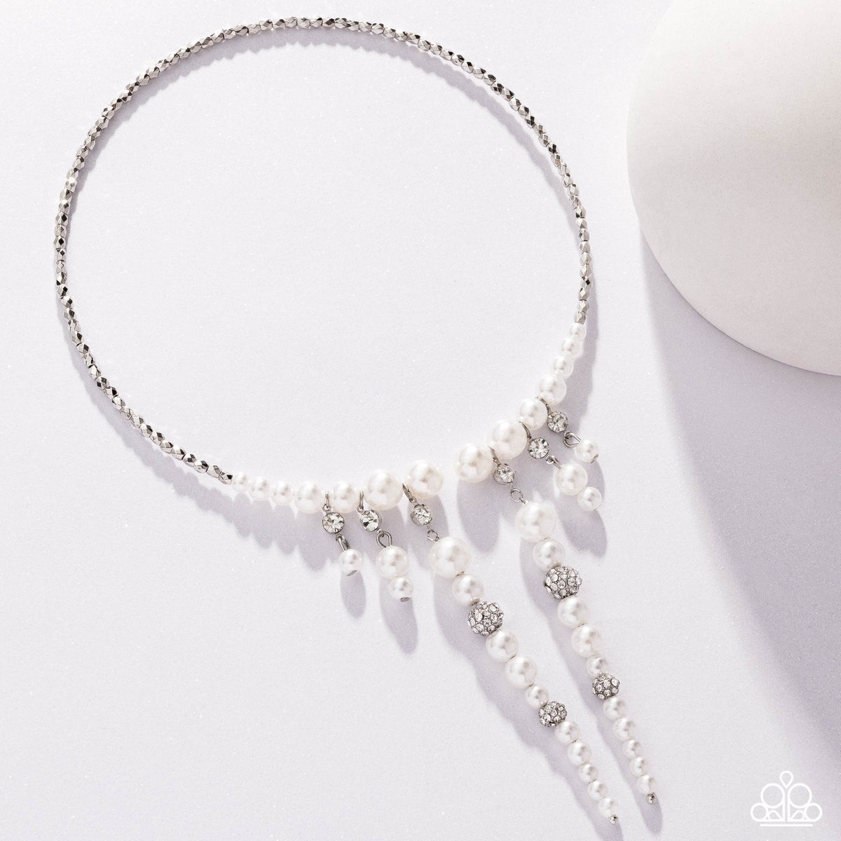 Darling Decade - White Necklace | Paparazzi Accessories