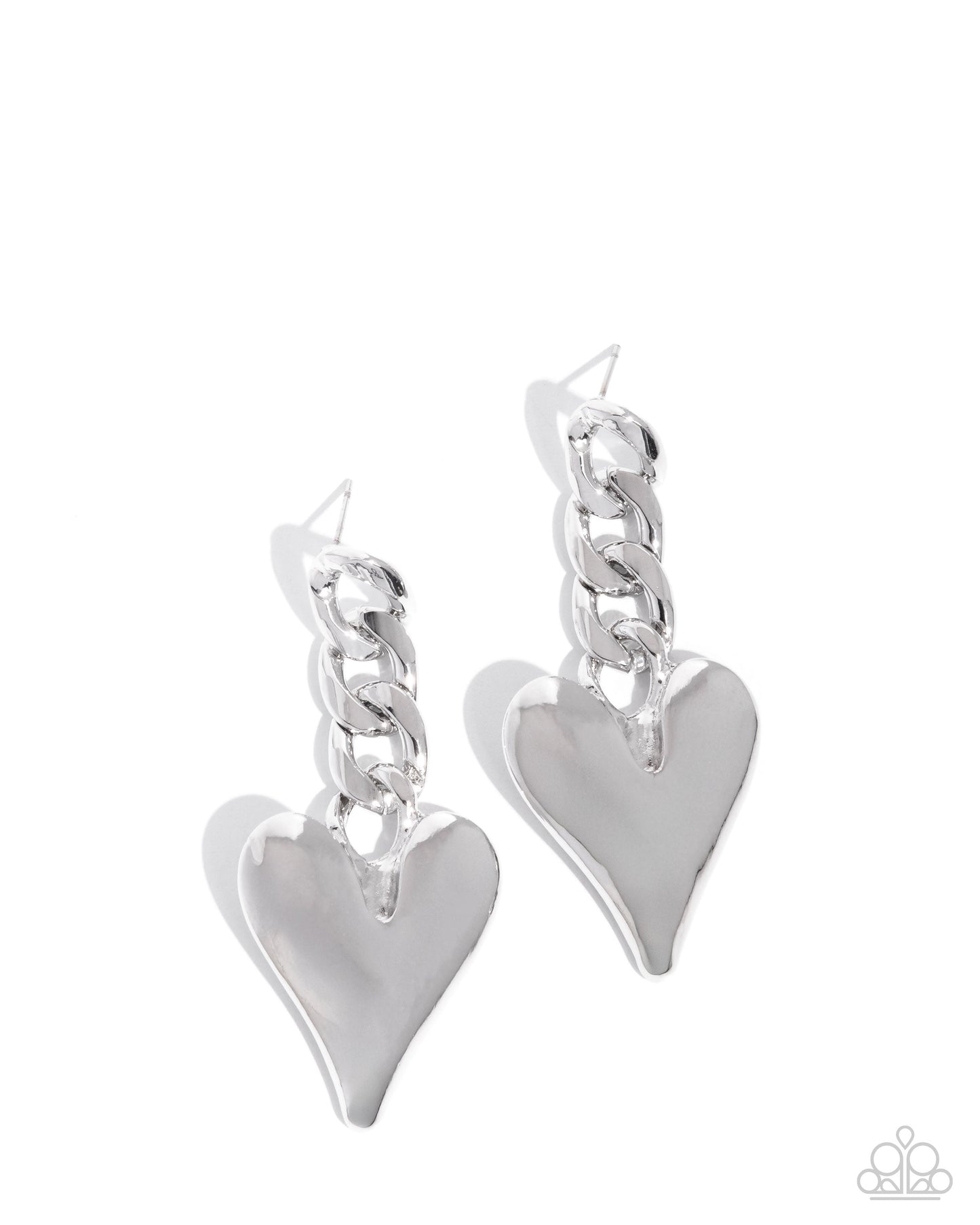 Mechanic Match Earrings - Silver | Paparazzi Accessories
