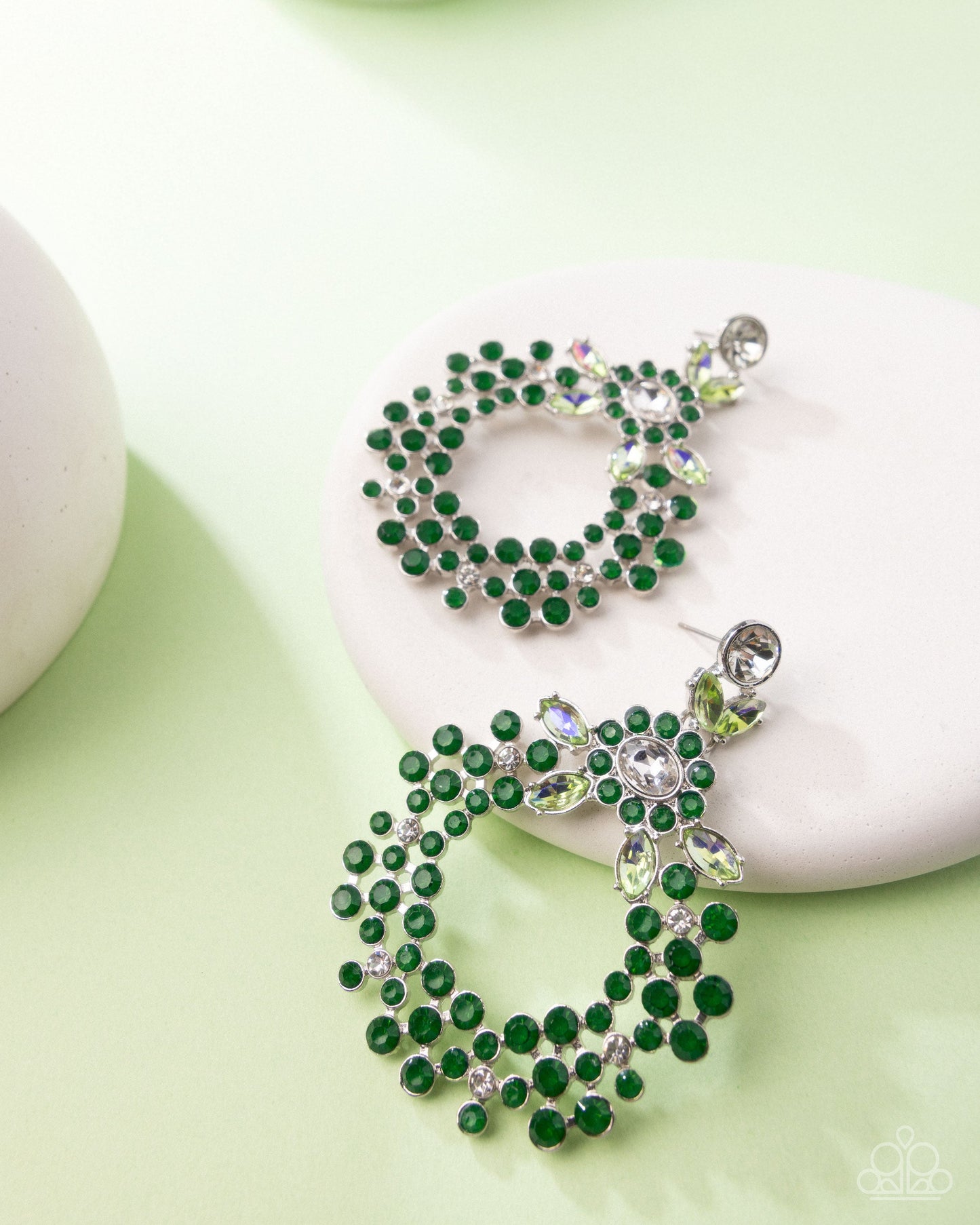 Opalescent Opulence - Green Earrings | Paparazzi Accessories