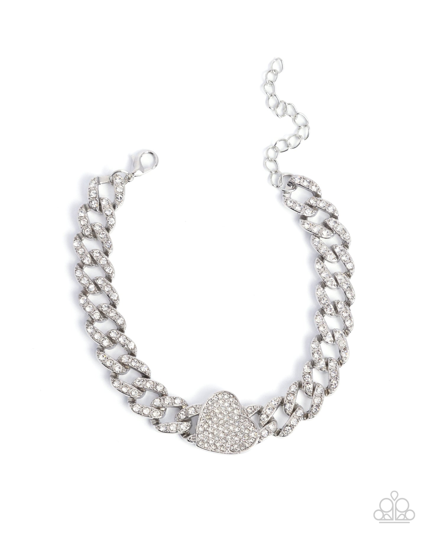 Humane Hearts - White Bracelet | Paparazzi Accessories