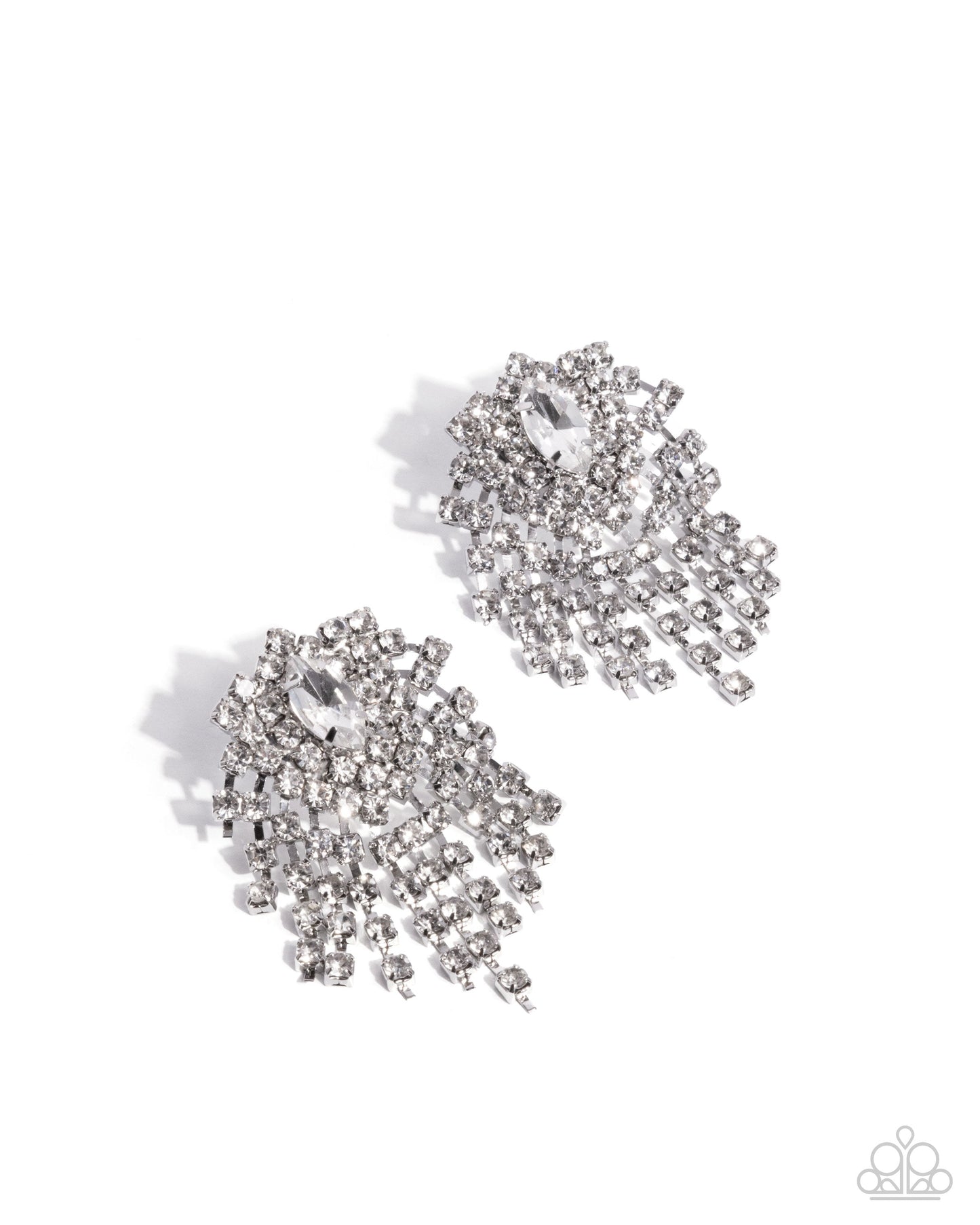 Breathtaking Ballad - White Earrings | Paparazzi Accessories