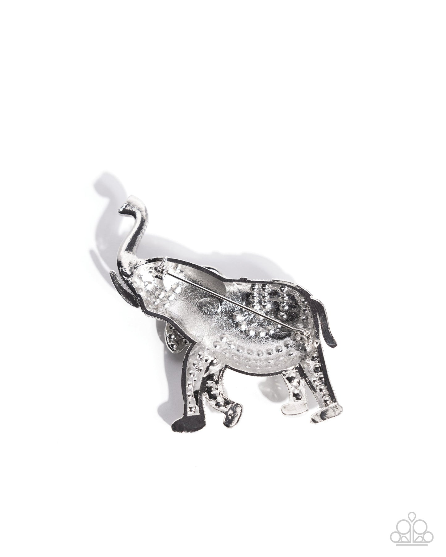 Elephant Embrace - Black Brooch | Paparazzi Accessories